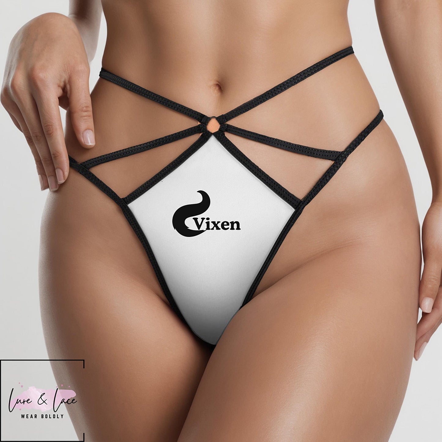 Vixen Sexy Strappy Thong G-String, Naughty Lingerie Panties, Date Night Underwear