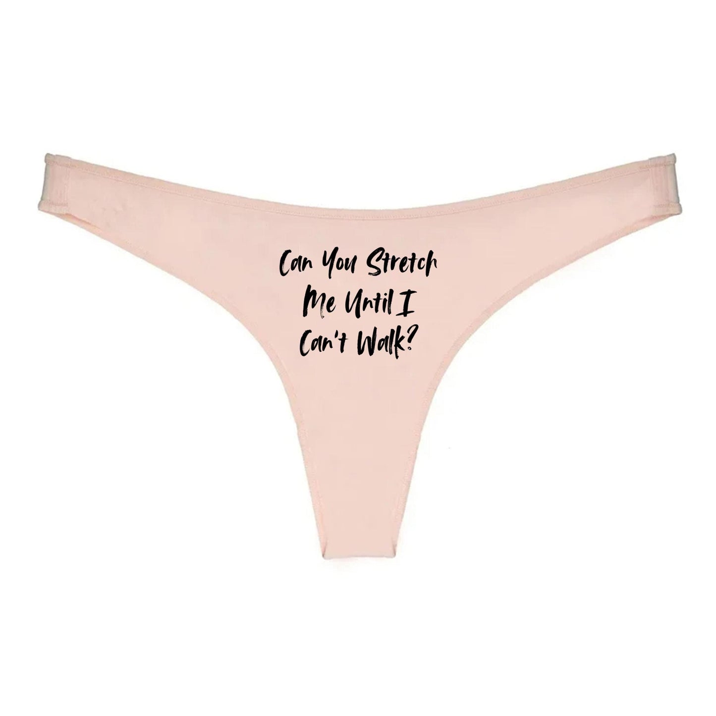Can You Stretch Me Until I Can't Walk Thong | Hotwife lifestyle QoS Panties, Sexy Gift Idea Wife, Queen of Spades, cuck husband Underwear