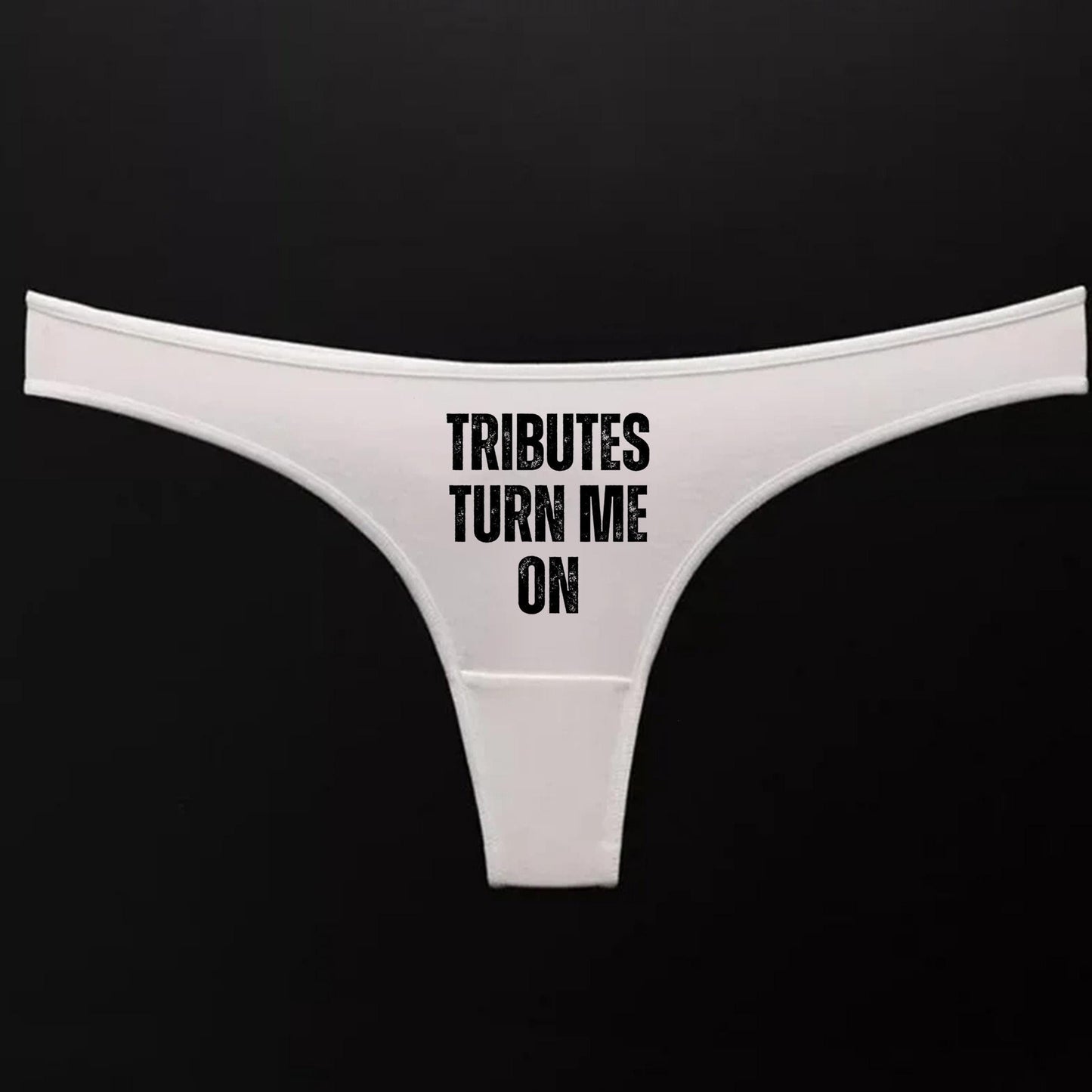 Tributes Turn me On Thong | Hotwife lifestyle QoS Panties, Sexy Gift Idea for Wife, Queen of Spades, cuck husband Underwear