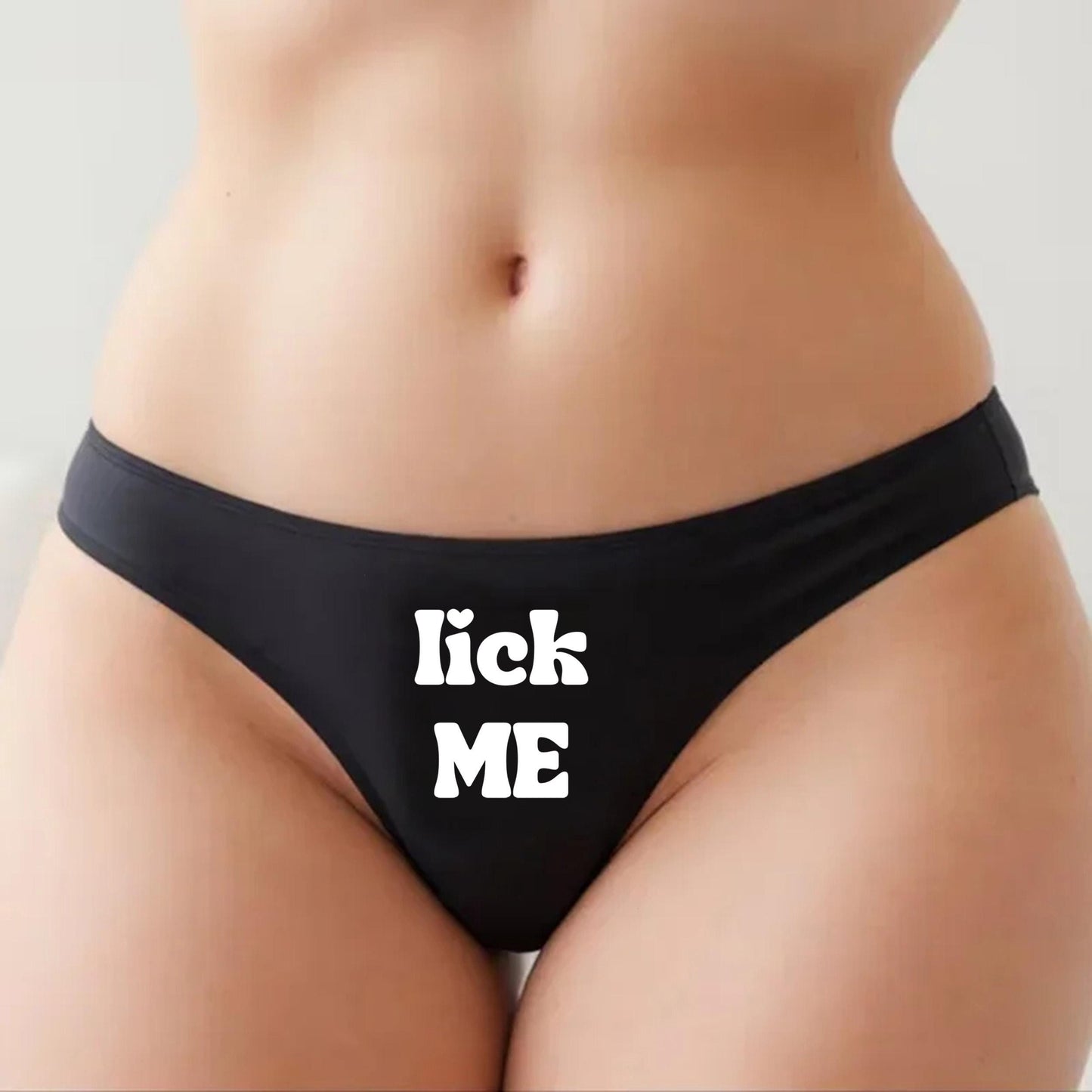 Lick me Thong | naughty women Hotwife lifestyle QoS Panties, Sexy Gift Idea for Wife, Queen of Spades, Surprise Him Underwear