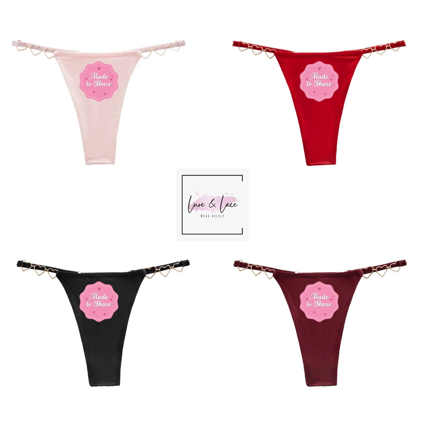 Made to Share Thong Hotwife Queen of Spades Gstring | QoS panties Gift idea for her| Bull Cuck sexy underwear | pineapple Swinger Clothing