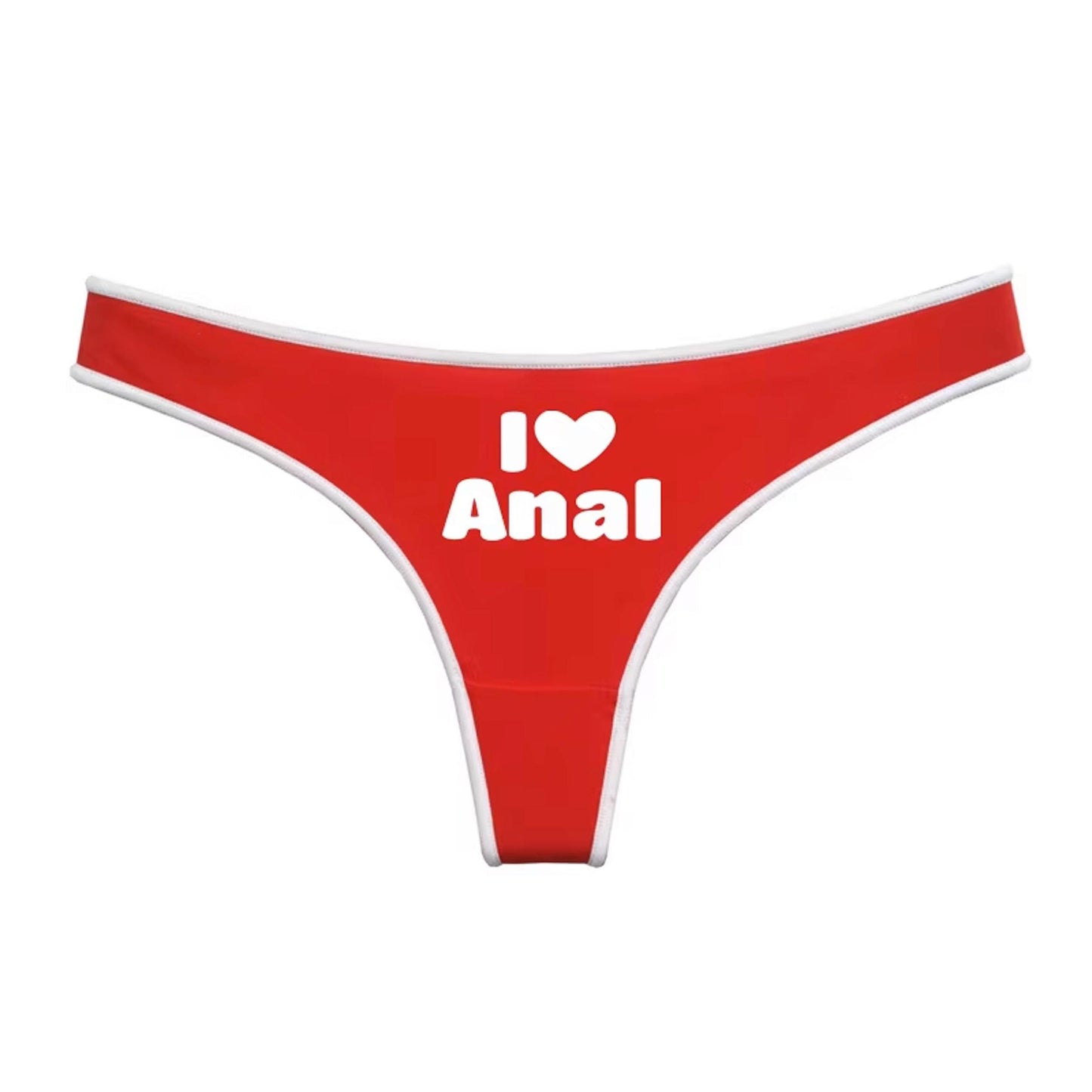 I love Anal Thong | I Heart Anal Panty | Hotwife Sexy Underwear for Roleplay & Adult Fun, gift for hot wife and horny girlfriend