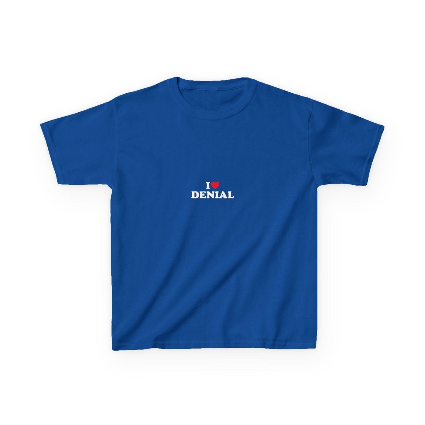 I Love Denial Y2K Crop Top BDSM Kink Orgasm Control Power Play Submission Discipline Festival Apparel Gift Idea for Her
