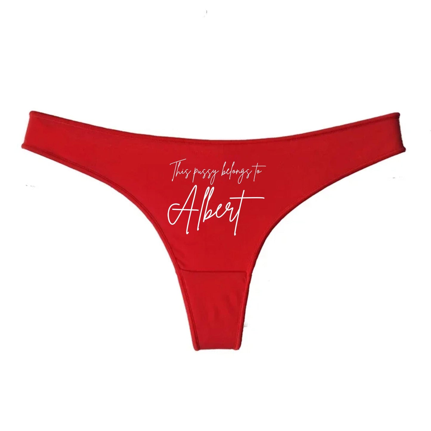 Custom name Thong | personalized Panties, Valentines Sexy Date Night Gift Idea for Wife Girlfriend, Surprise Him Underwear