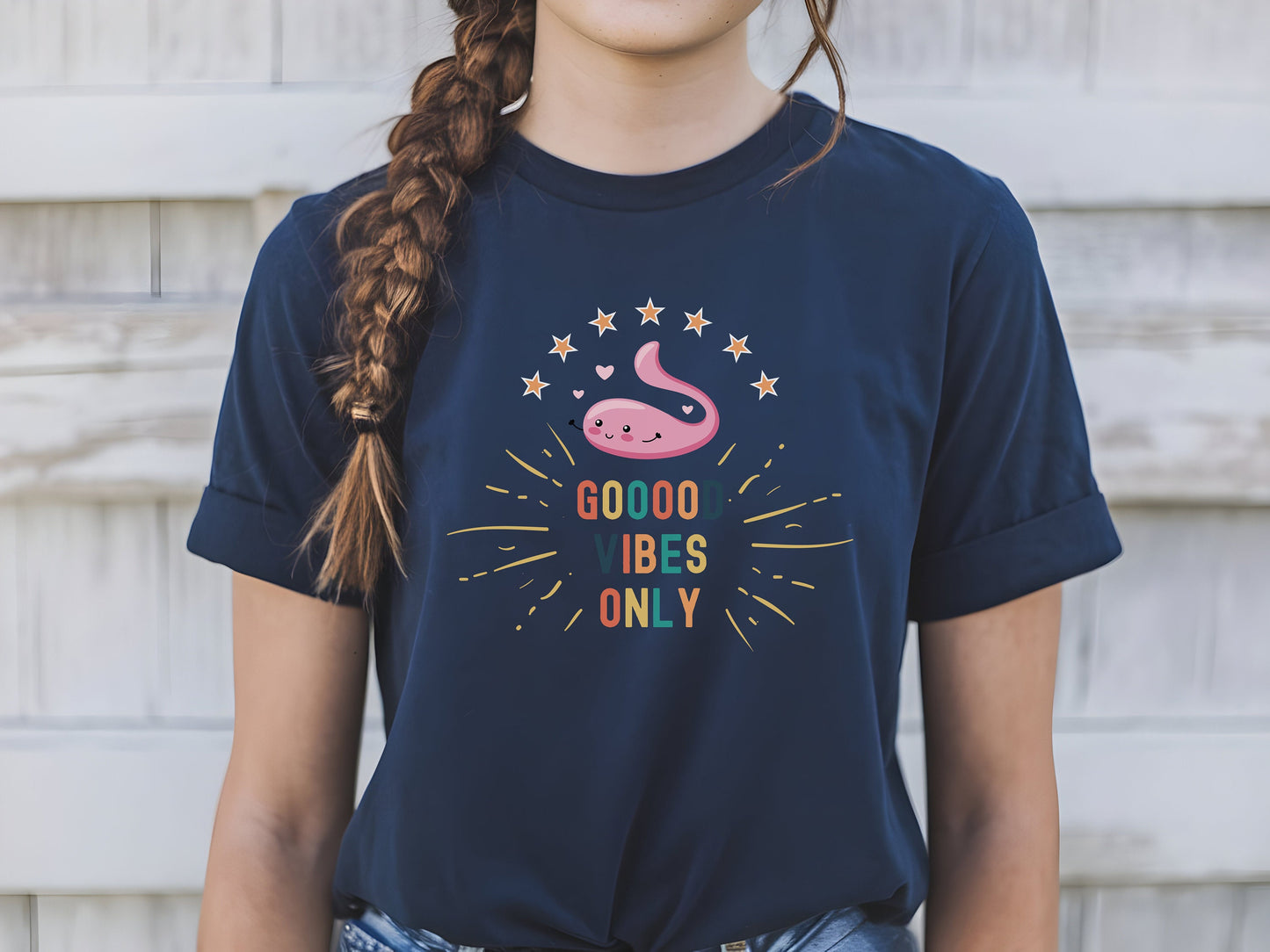 Funny Vibrator Tshirt Good Vibes Only Dildo Tee | Naughty Humor Adult Shirt, Bach Party Gag Gift for Fun Lovers, Horny women, hotwife MILF