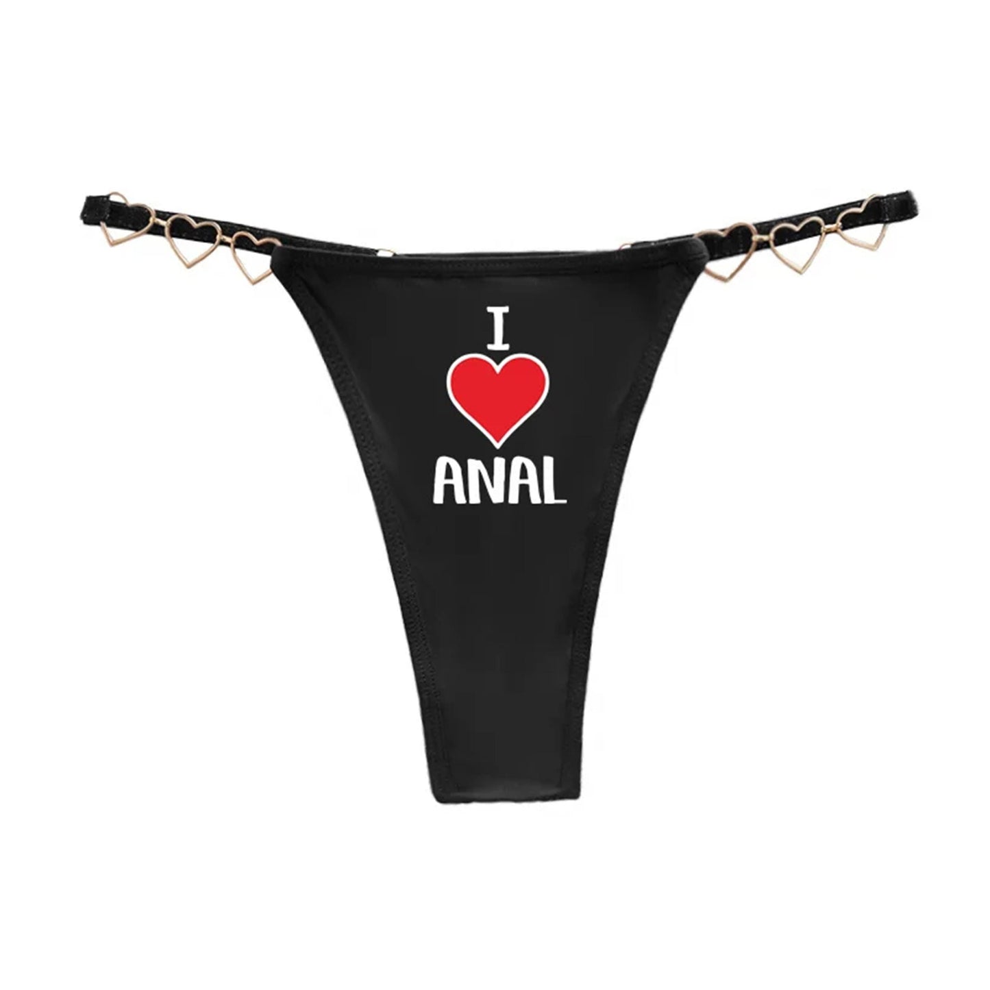 I LOVE ANAL underwear| I heart Anal sex Sexy Underwear for Roleplay & Adult Fun, anal slut gift for hotwife and horny girlfriends, gag gift