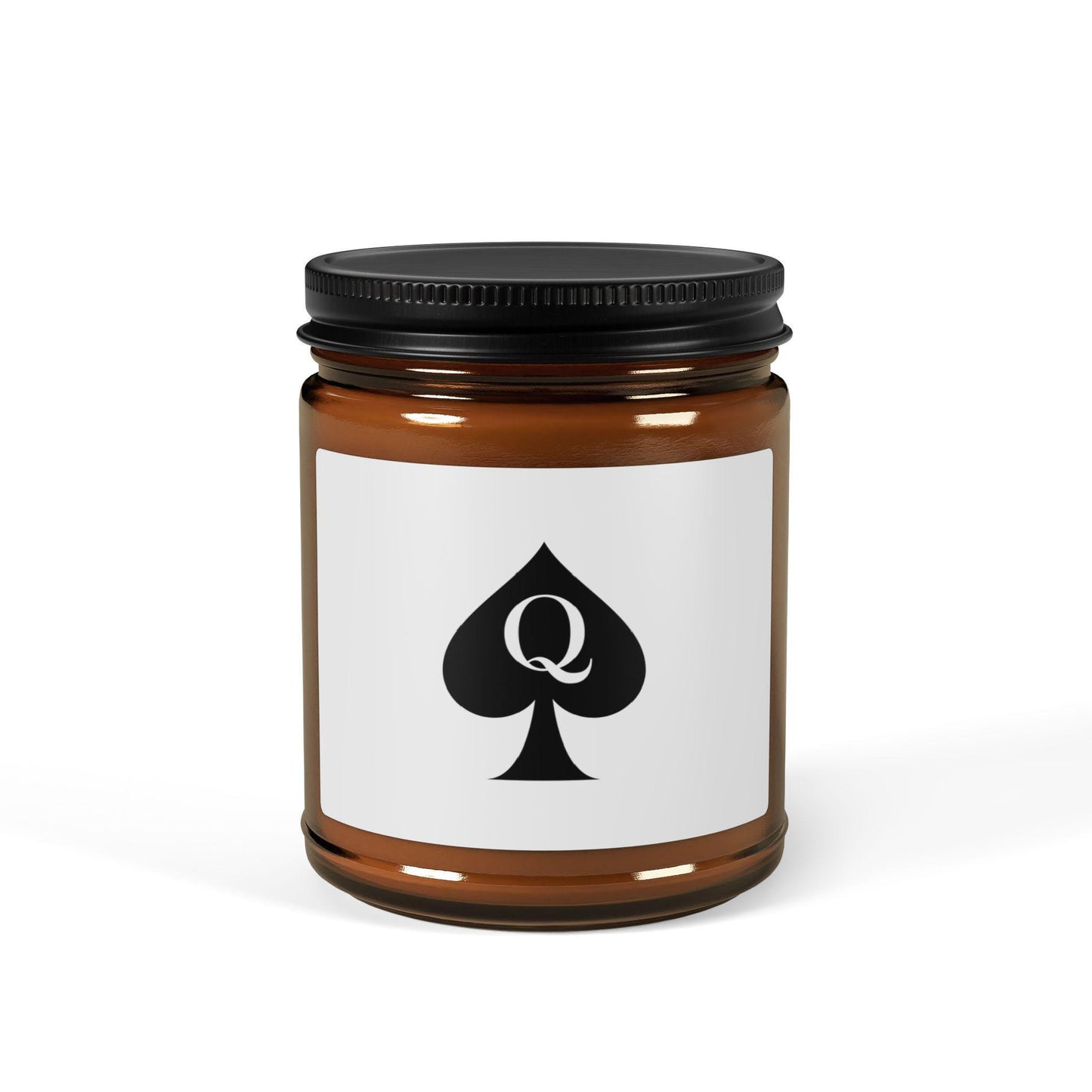 Queen of Spades Scented Soy Candle Hotwife QOS Cuck Swinger Gift Amber Jar 4oz 9oz Cotton Wick Romantic Bedroom Decor Lifestyle Mood
