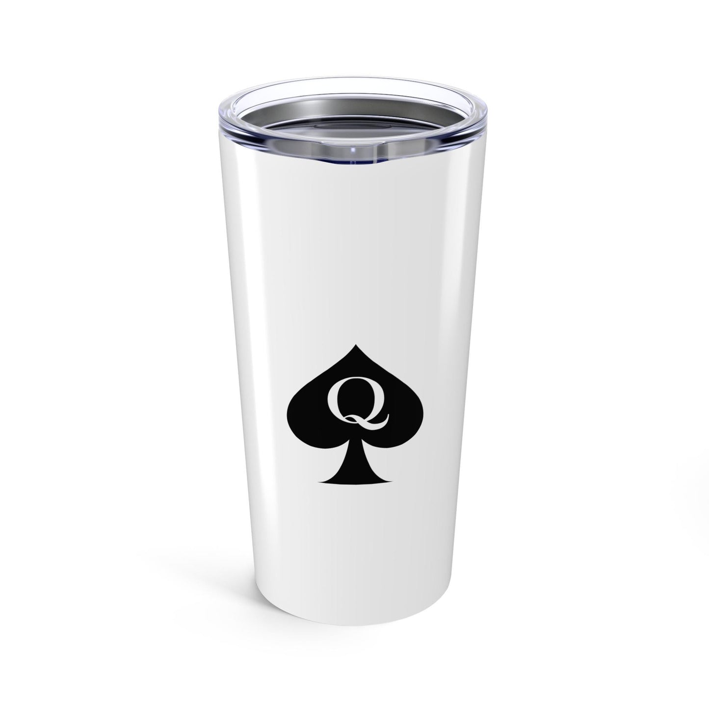 Queen of Spades Tumbler 20oz QOS Hotwife Lifestyle Cup Cuck Bull Symbol Vacuum Insulated Stainless Steel Glossy Drinkware Swinger Gift