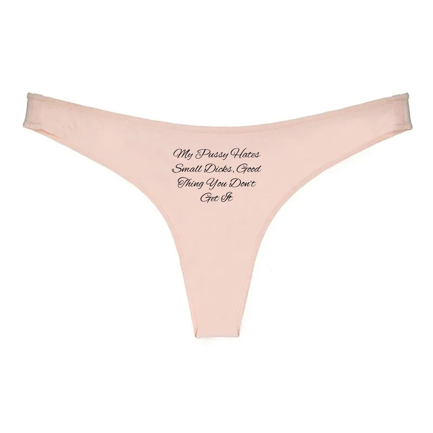 NOOOO Thong | Hotwife lifestyle QoS Panties, Sexy Gift Idea for Wife, Queen of Spades, cuck husband Underwear