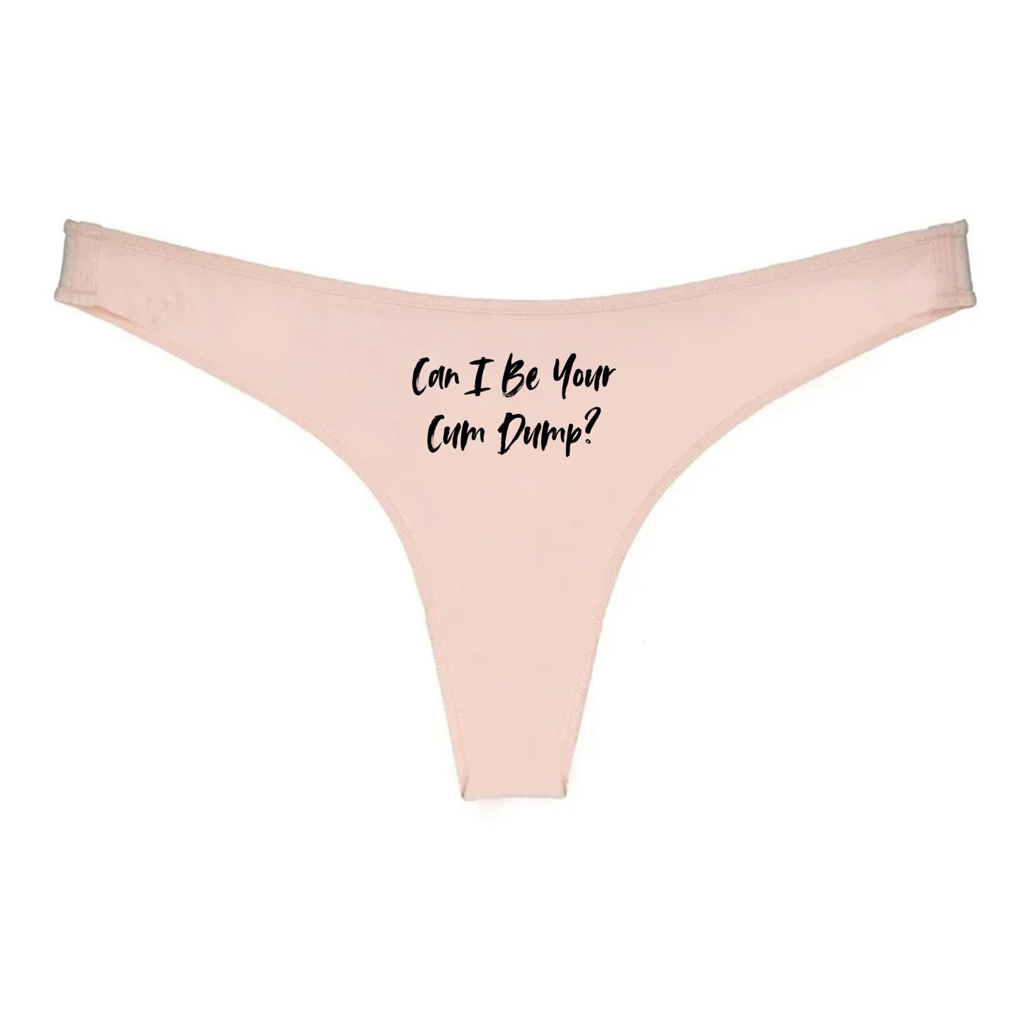 Can I be your cum dump Thong | Hotwife lifestyle QoS Panties, Sexy Gift Idea for Wife, Queen of Spades, cuck husband Underwear