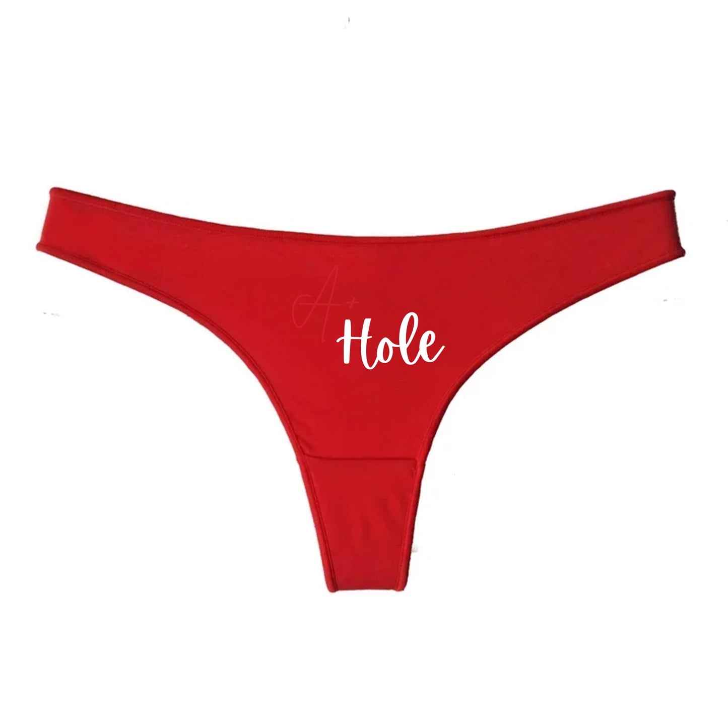 A plus Hole Thong | QoS Panties, Sexy Gift Idea for Wife, Hotwife lifestyle Queen of Spades, Surprise Him Underwear
