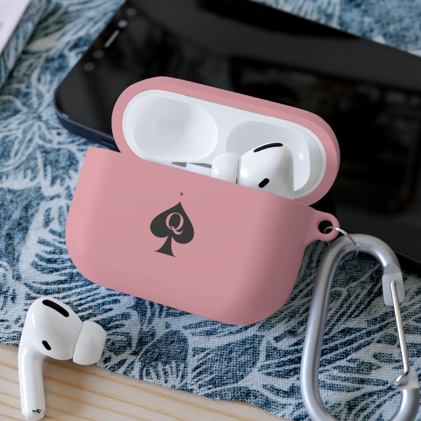 Queen of Spades AirPods Case Cover | Hotwife QOS Kink Gift for Her, BBC Lifestyle Accessory, Cuckold Swinger Tech, Spade Symbol AirPods Pro