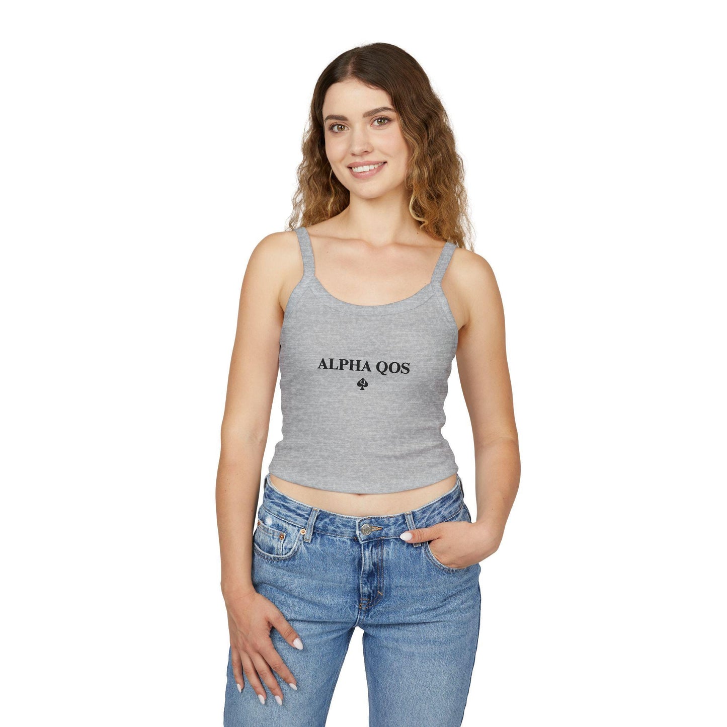 Alpha QOS Hotwife Spaghetti strap crop top, Queen of Spades, Cuck, BBC Only, sexy Gift idea for her, wife, girlfriend, date night idea