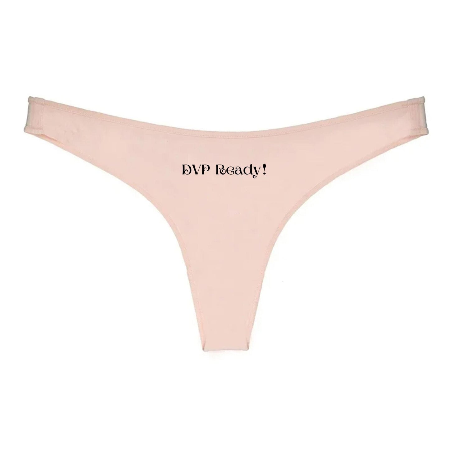 DVP Ready Thong | Hotwife lifestyle QoS Panties, Sexy Gift Idea for Wife, Queen of Spades, cuck husband Underwear