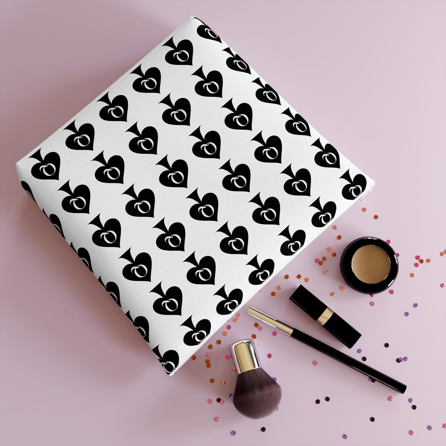 Queen of Spades Cotton Cosmetic Bag | Hotwife BBC Travel Pouch, QOS Makeup Organizer, Swinger Lifestyle Gift for Her, Pineapple Symbol