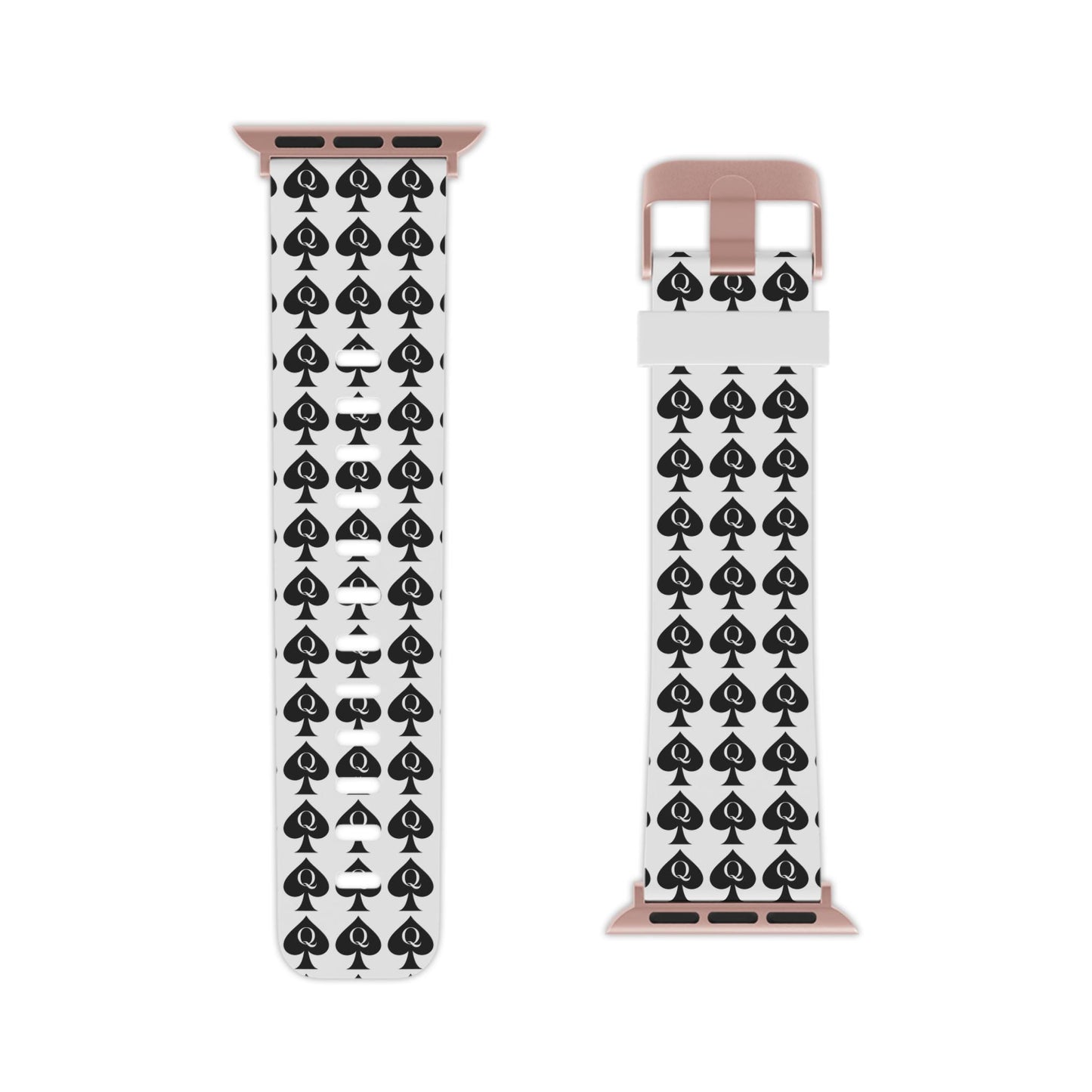 Queen of Spades Apple Watch Band | QOS Symbol Kinky BDSM Watch Strap for Hotwife, Swinger Lifestyle Accessory, BBC Cuckold Gift Idea