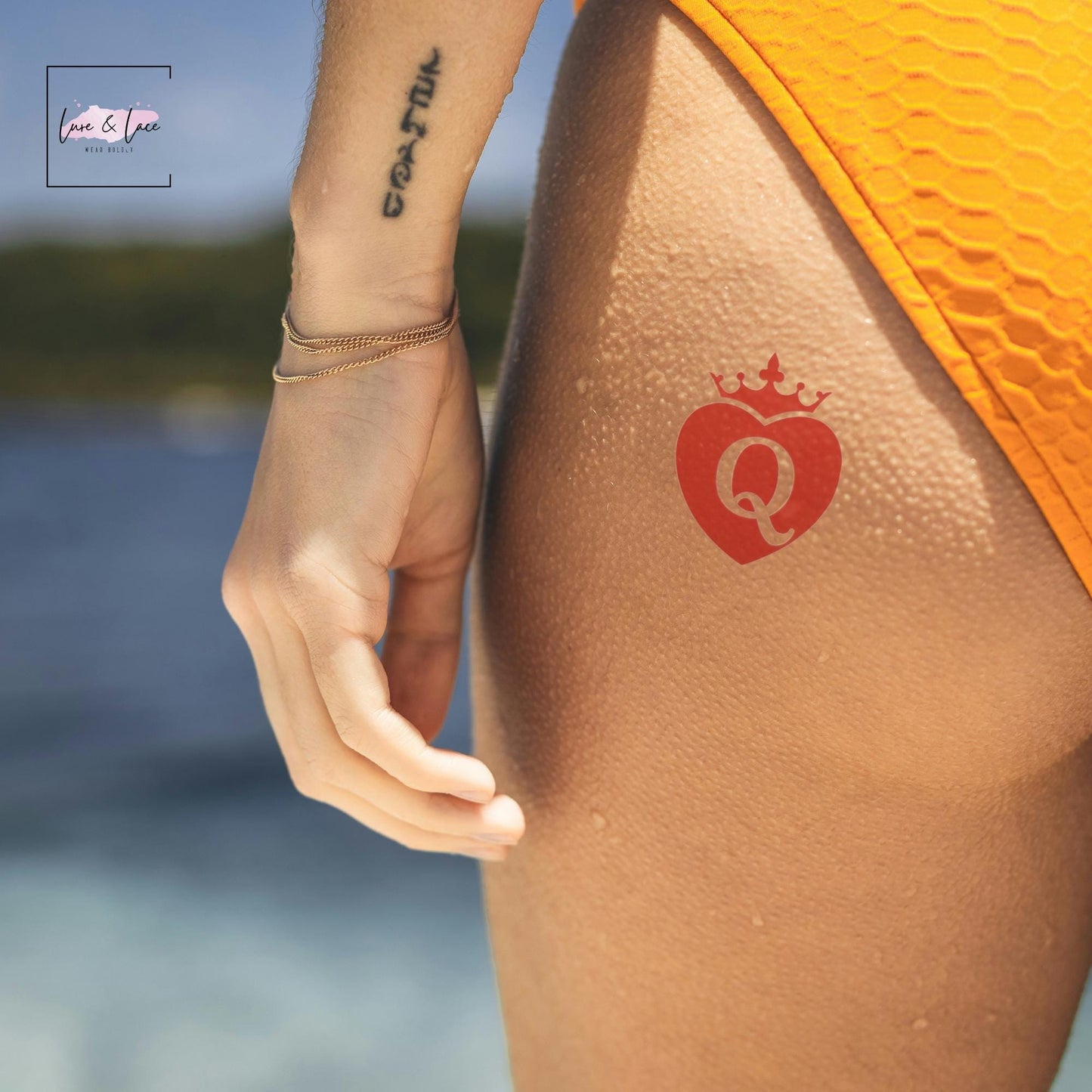 Queen of Spades Temporary Sexy Tattoo| Hotwife, Cuckold Bull Tattoo, Wife Naughty fun, BDSM Roleplaying sex QOS, Couple, Gift idea for her