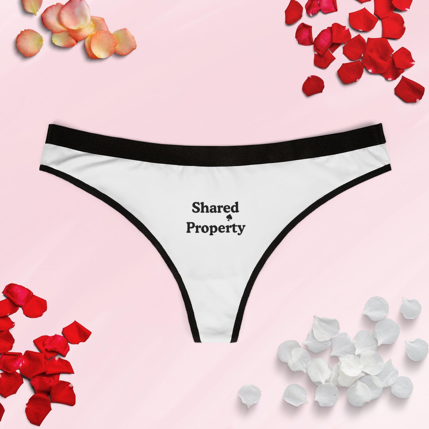 Hotwife Queen of Spades Shared Property Panty | QoS Naughty Hotwife Underwear | BBC Bull Cuck Swinger Pineapple Gift Slutwear