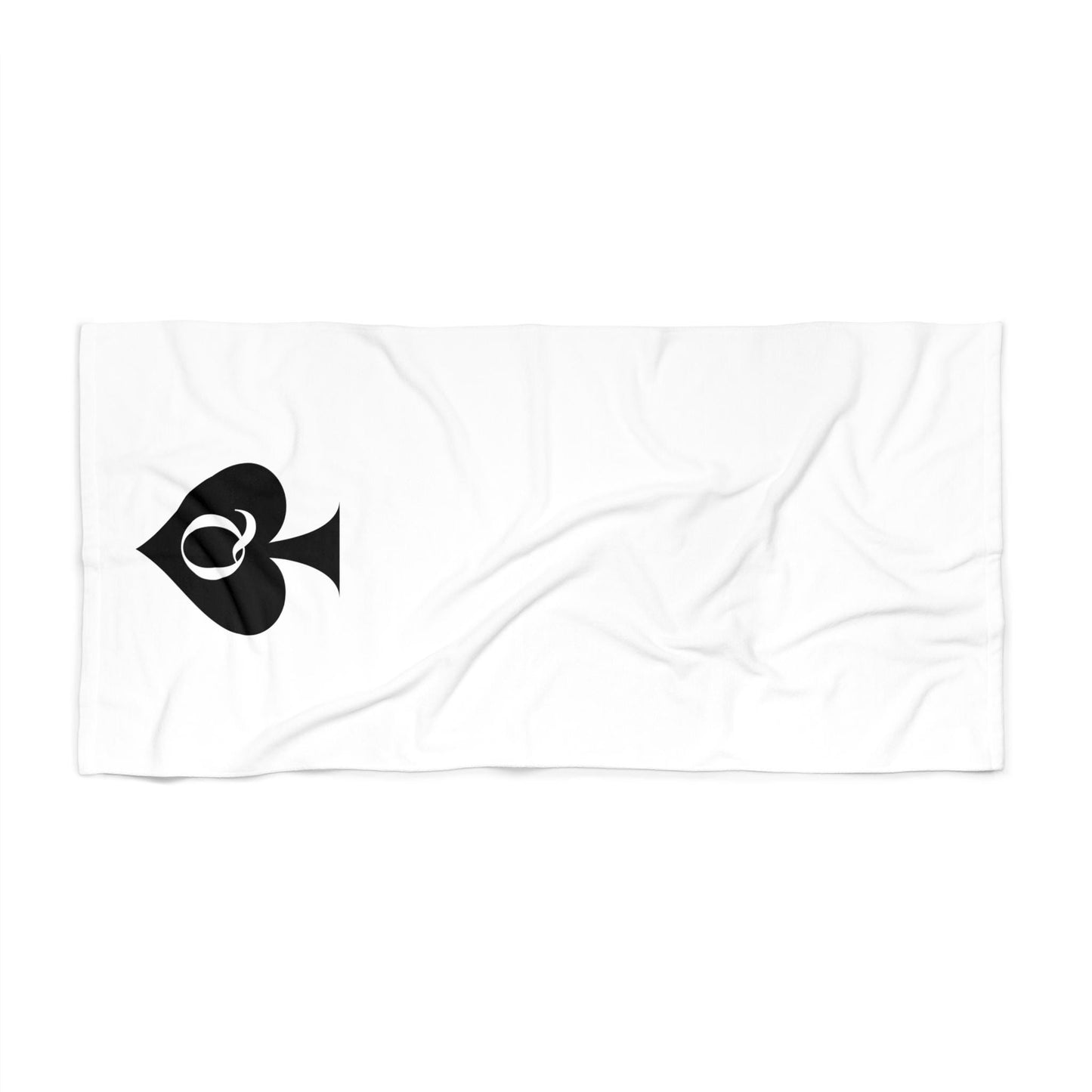 Queen of Spades Beach Towel QOS Hotwife Cuck Bull Lifestyle Towel Sexy Pool Swinger Gift Soft Cotton Back One Sided Large Summer Vibe