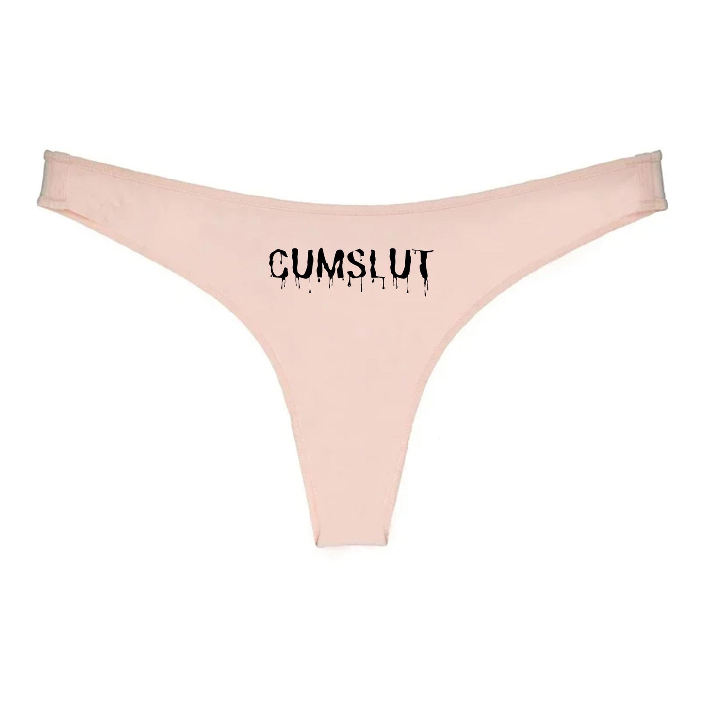 Cum Slut panties| I love Cum Swallow, Hotwife lifestyle QoS Thong, Sexy Gift Idea for Wife, Queen of Spades, Surprise Him Underwear