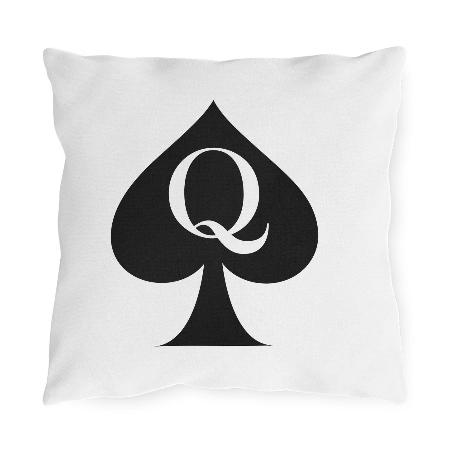 Queen of Spades Outdoor Pillow QOS Hotwife Patio Decor Cuck Bull Lifestyle Cushion Water UV Resistant Double Sided Print Swinger Vibe