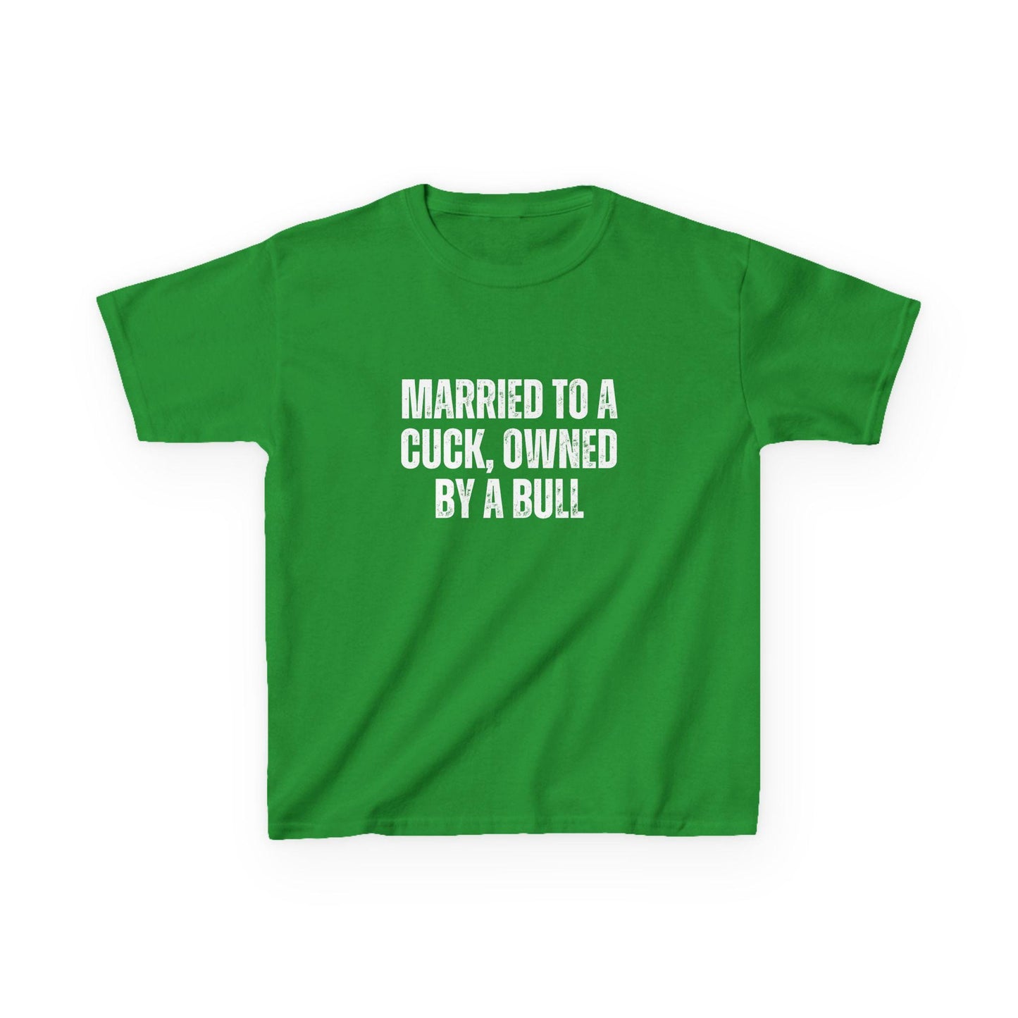 Married to a Cuck, Owned by a Bull Y2K Sexy Cute Baby Tee Crop Top, Naughty Apparel Queen of Spades Swinger