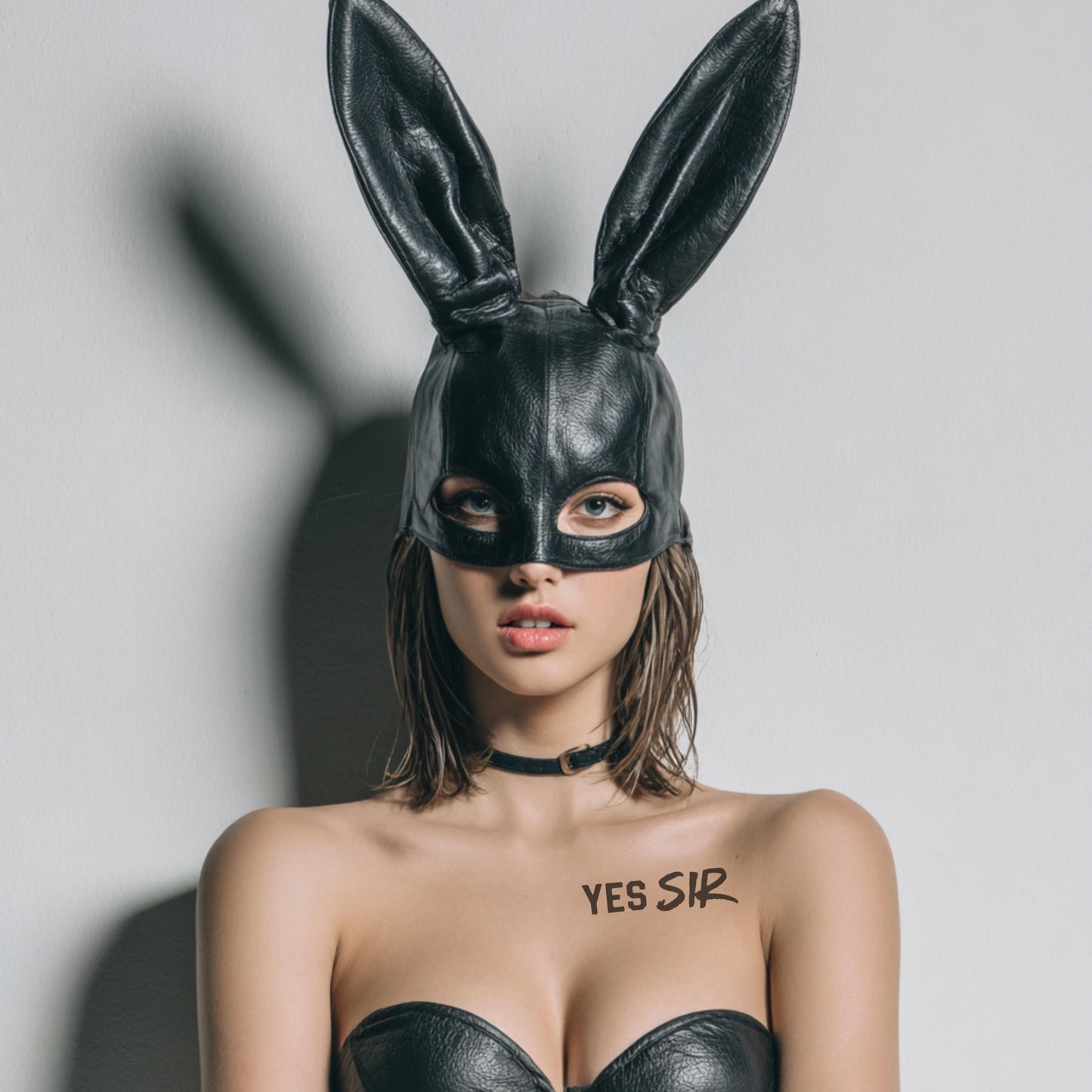 Yes sir Temporary Sexy Tattoo for Couples | Daddy girl DDLG BDSM Roleplay Gift for Her, Naughty Wife Tattoo, Cute Flirty Body Art,