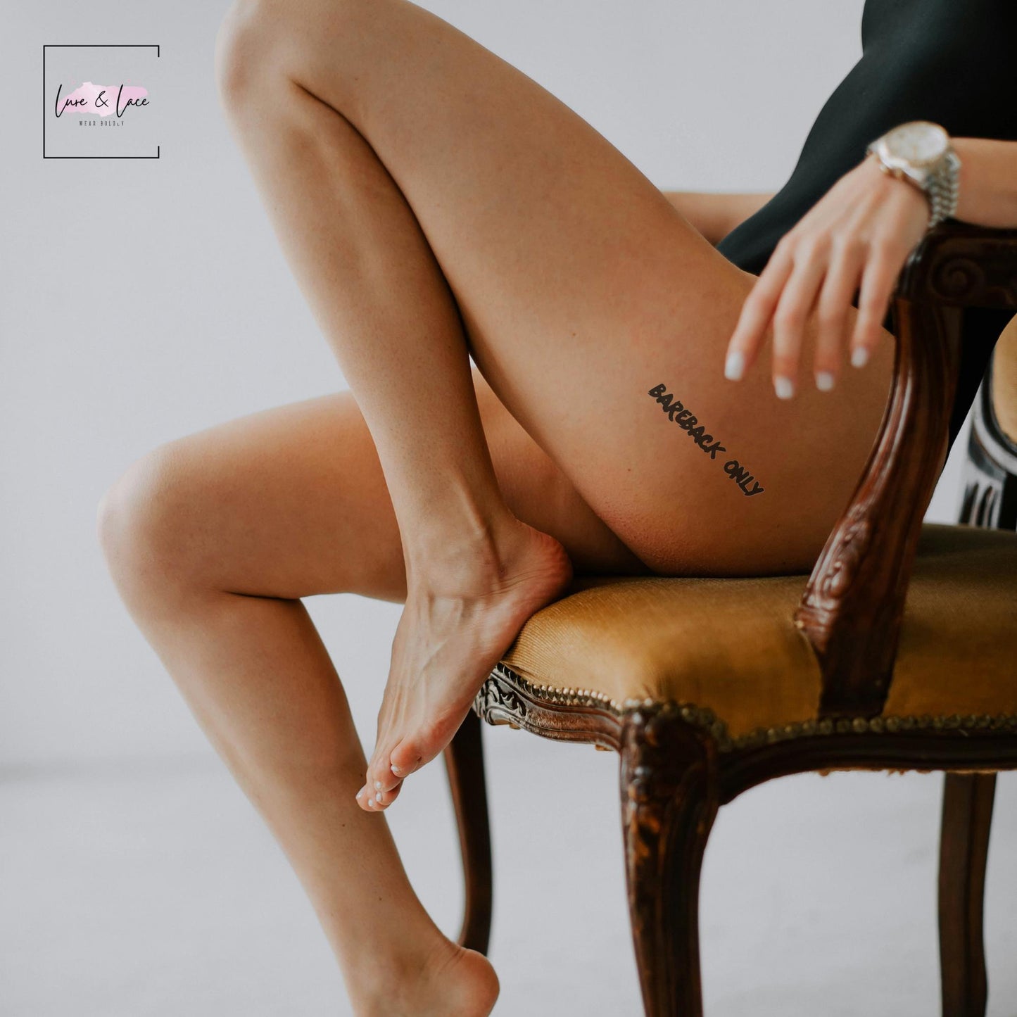 10X Temporary Sexy Bareback only Tattoo| Funny Cute Tattoo, Wife Naughty fun, BDSM Roleplaying sex QOS, Couple, Gift idea for her