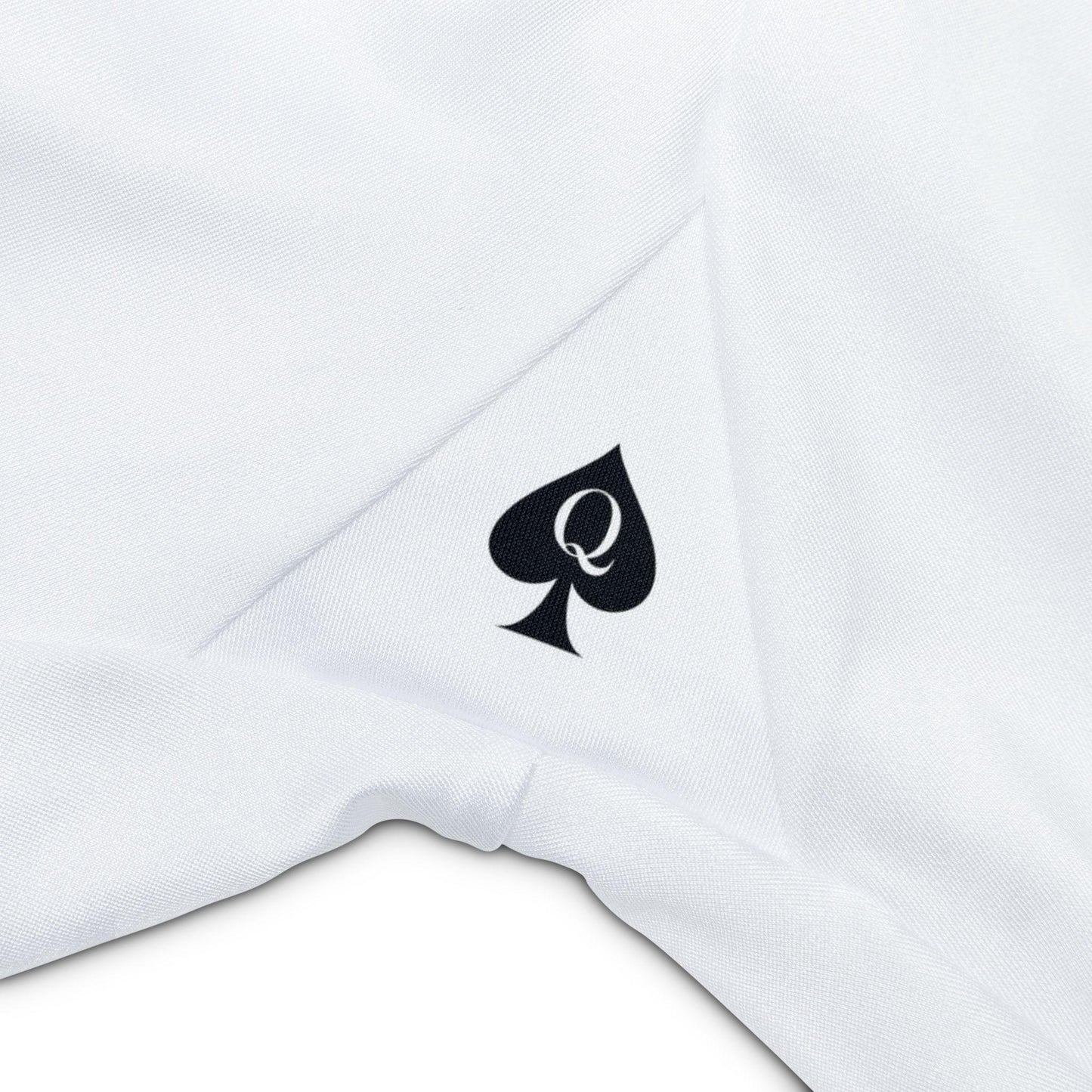 Queen of Spades Workout Shorts | Hotwife Gym Shorts, QOS Symbol Athletic Shorts, Submissive Fitness Wear, Swinger Lifestyle Activewear