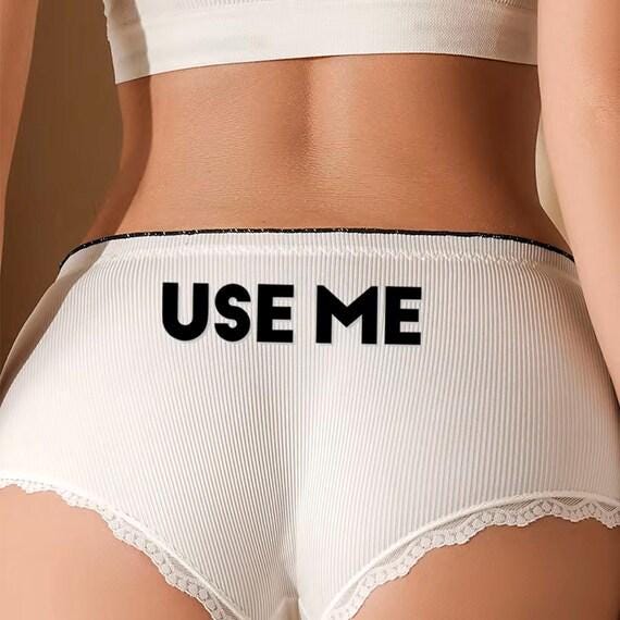 Use me sexy Underwear Panties with bow | sexy Underwear, Anniversary Valentine Gift Her, Hot woman brief, QoS, For Wife & Girlfriend