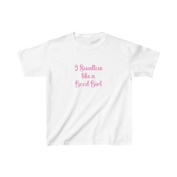 I swallow like a good girl sexy Baby Tee Y2k, LGBTQ WLW , cum lover blowjob shirt, cum lover blowjob shirt, lick cum sex