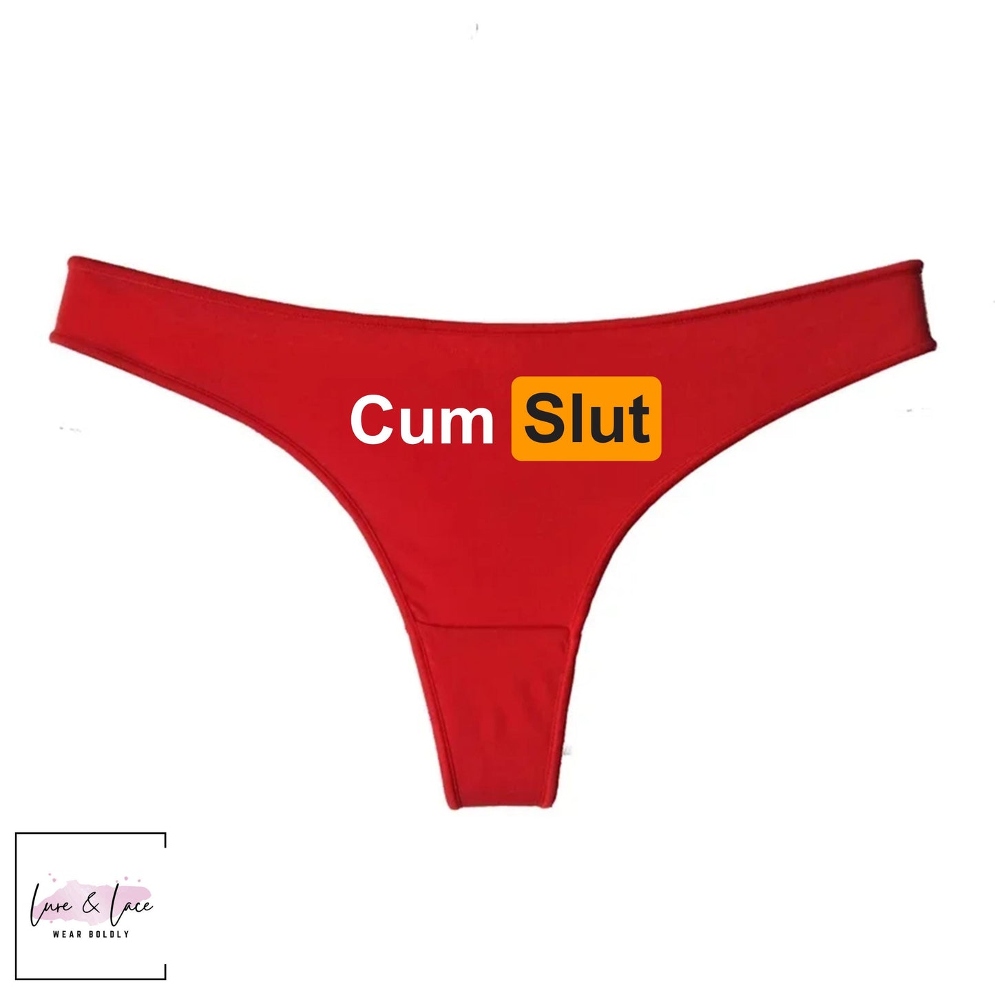 Cum Slut Underwear, Hotwife Naughty thong women Wife Gift, Queen of Spades Panties | QoS Cum swallow lover gift for her anniversary,
