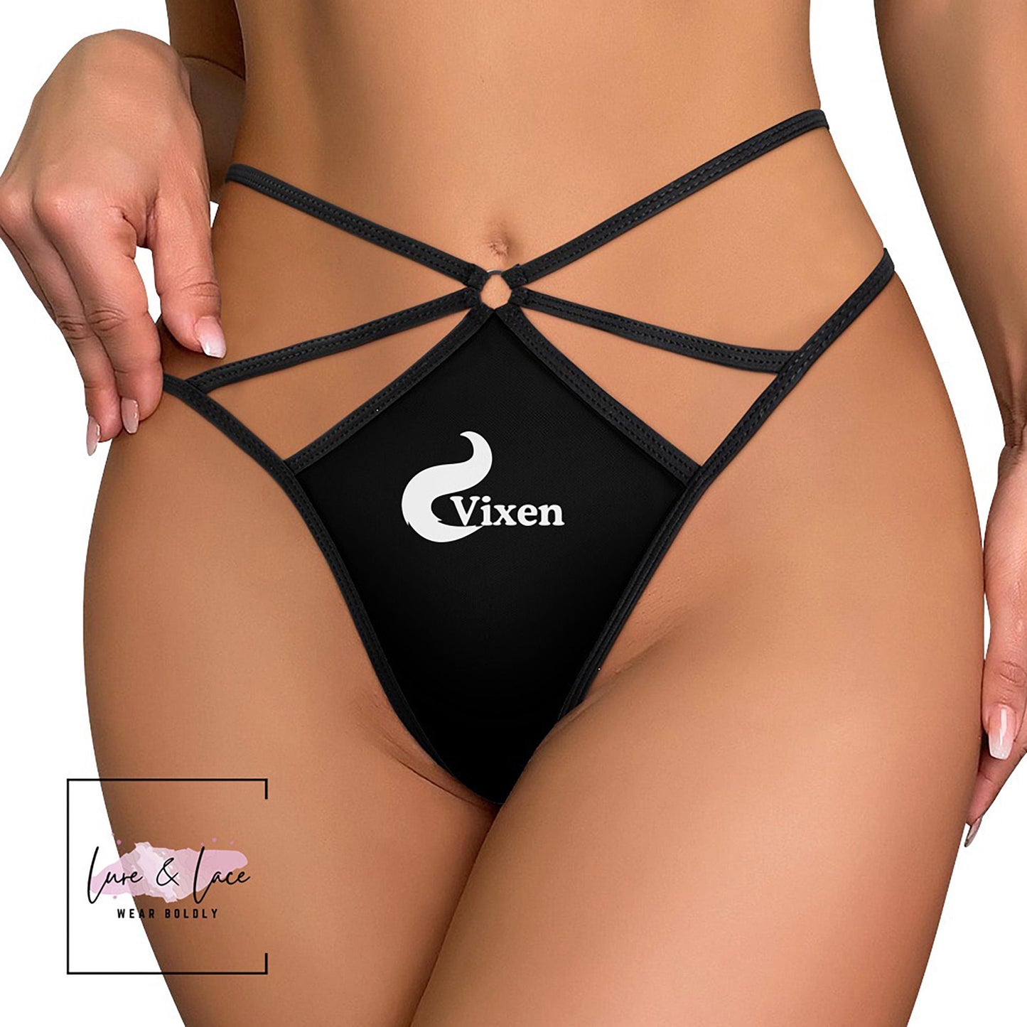 Vixen Sexy Strappy Thong G-String, Naughty Lingerie Panties, Date Night Underwear