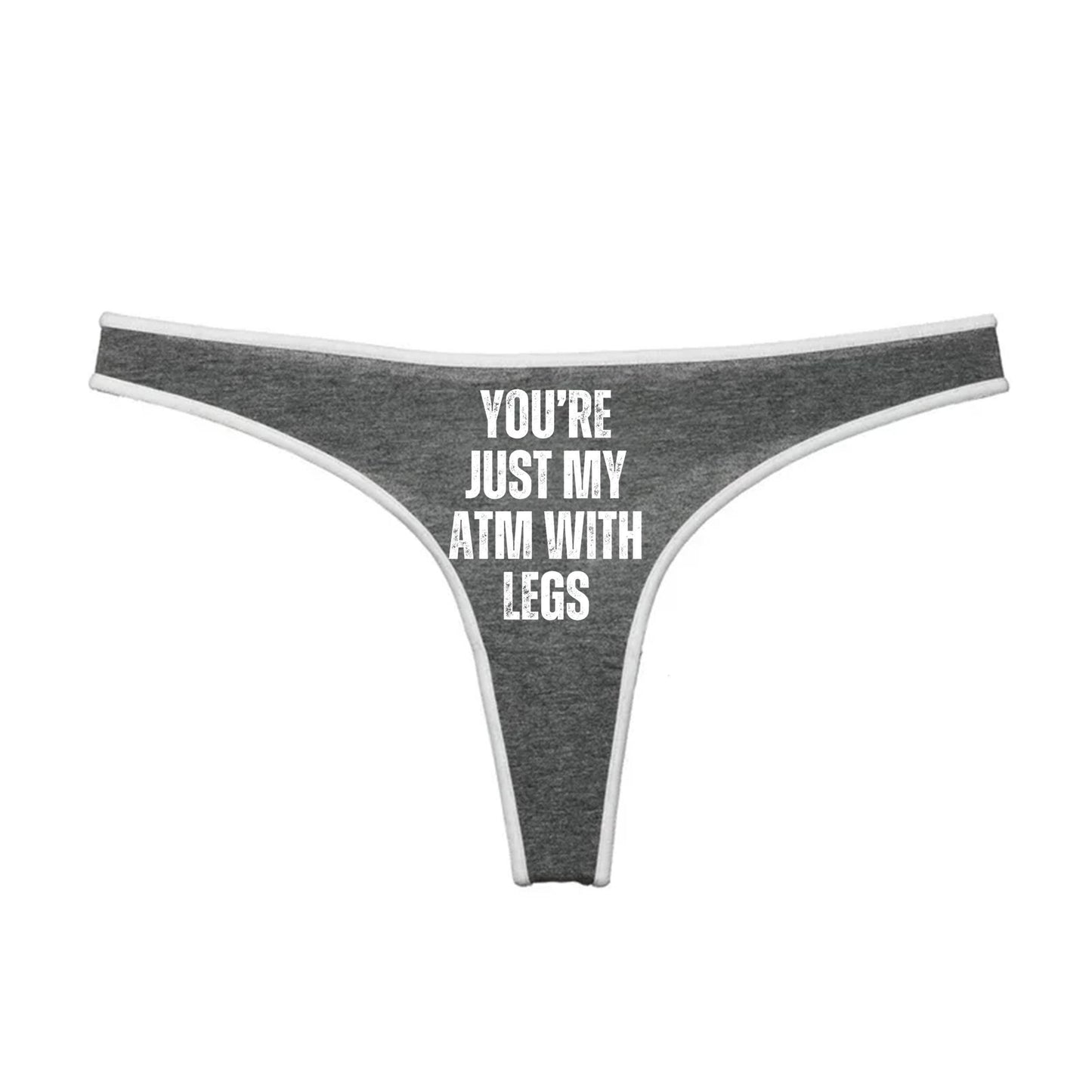 You are just my ATM with legs Thong | Hotwife lifestyle QoS Panties, Sexy Gift Idea for Wife, Queen of Spades, cuck husband Underwear