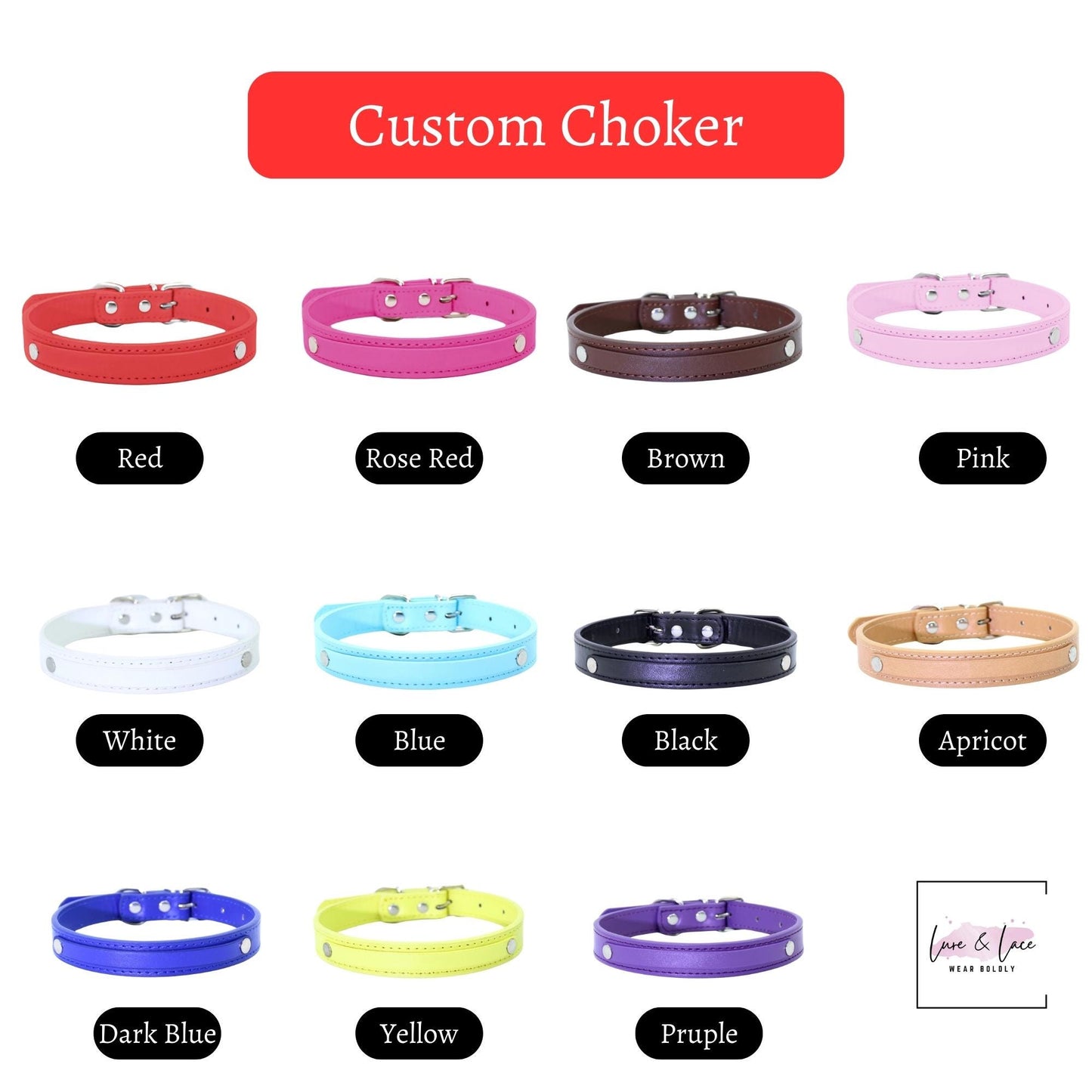 Custom name Choker - Personalized necklace| Daddy's Girl Choker | Customized gift for her| Roleplay Cosplay sex | BDSM name Collar