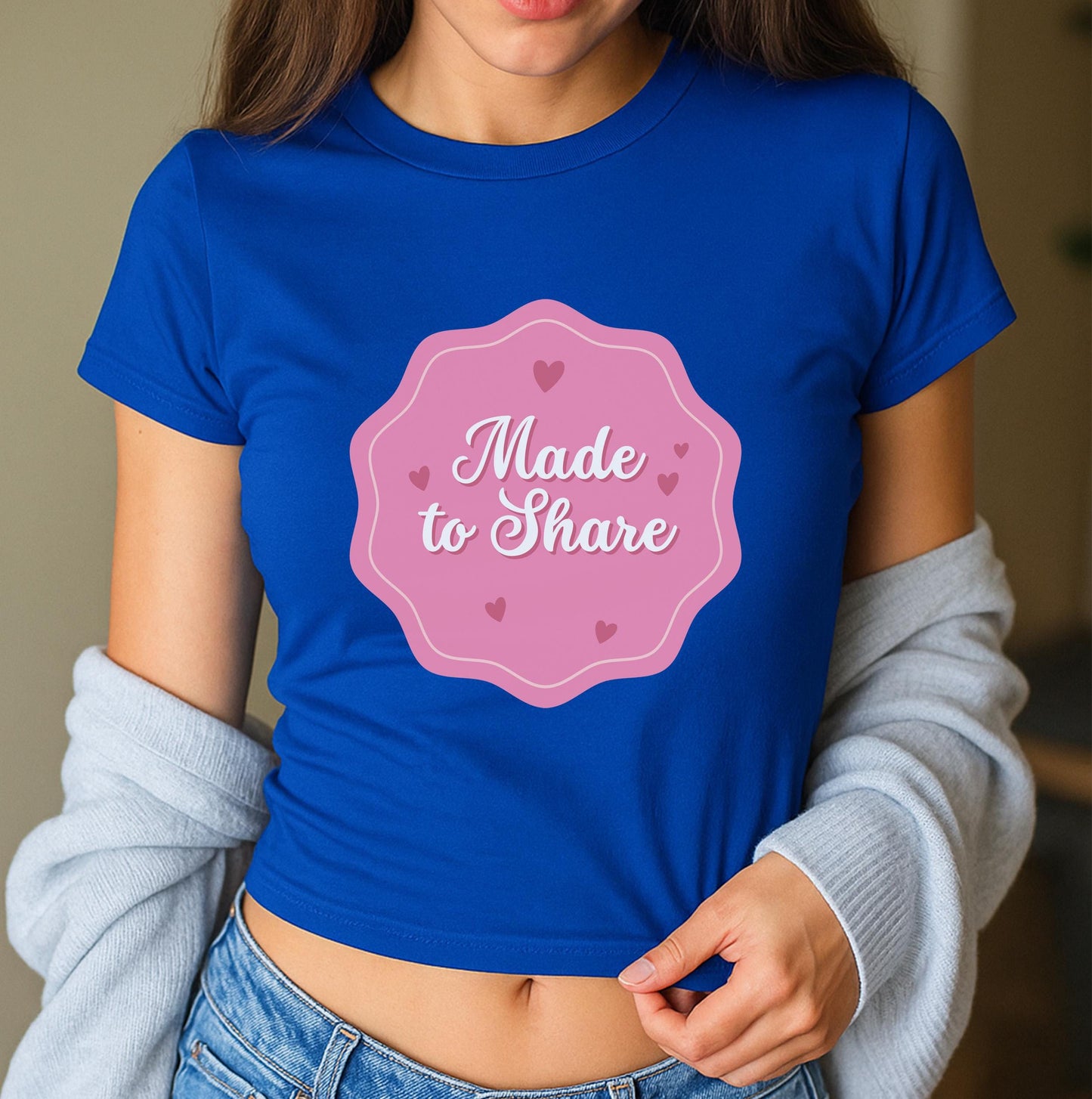 Made to Share QOS Cute T shirt, Sexy Y2K baby Tee, Hotwife Queen of Spades Swinger apparel, gift idea for her, Wife, GF, bull roleplaying