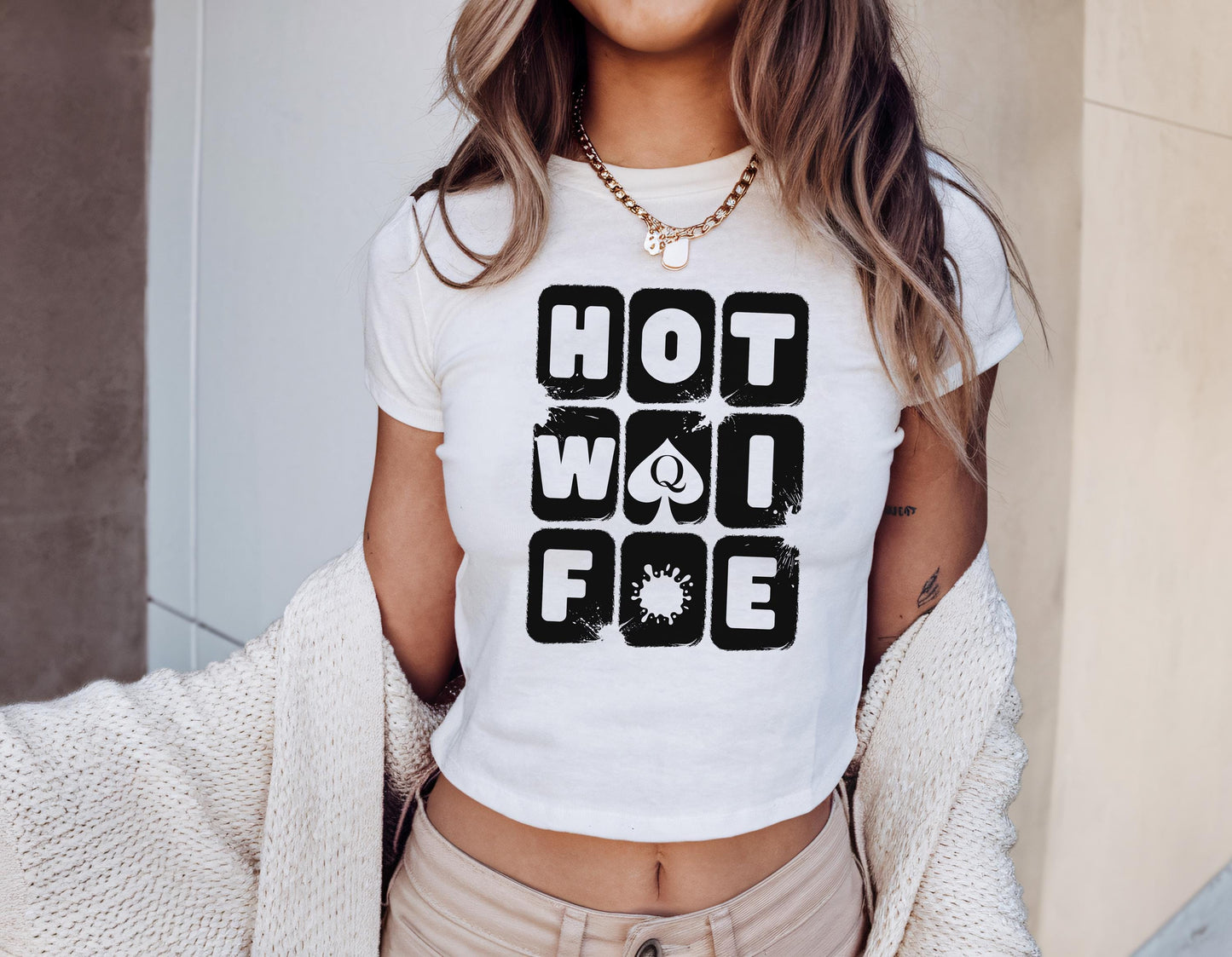 Hotwife sexy design Tshirt, CUte Babyy Tee y2k, Queen of spades Crop top, QOS clothing, Gift idea for her, wife, Cuckold Swinger lifestyle