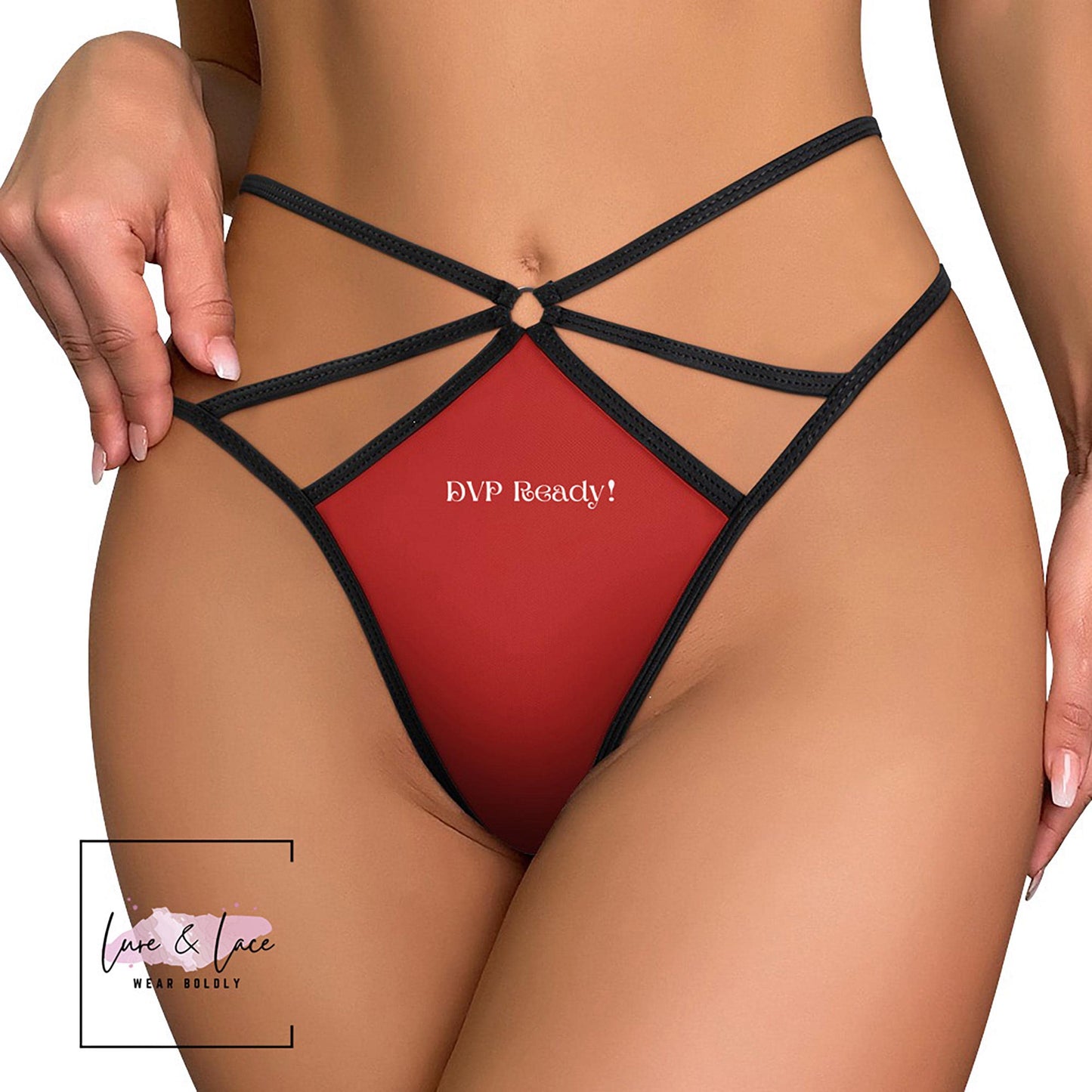 DVP Ready Sexy Strappy Thong G-String, Naughty Couple Lingerie Panties, Date Night Underwear Surprise