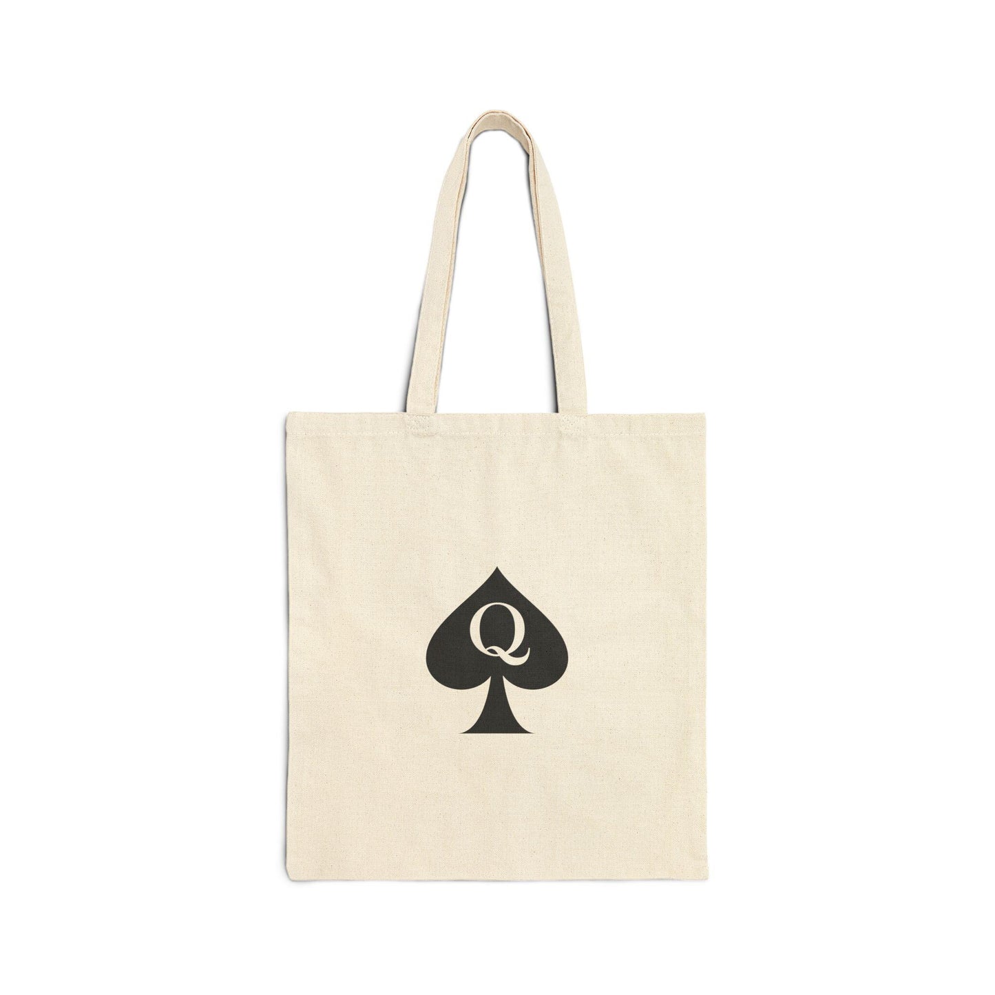 Queen of Spades Cotton Tote Bag | QOS Hotwife Lifestyle Gift, Kinky Black Canvas Bag, BBC Swinger Pineapple Shopping Tote cuckold fantasy