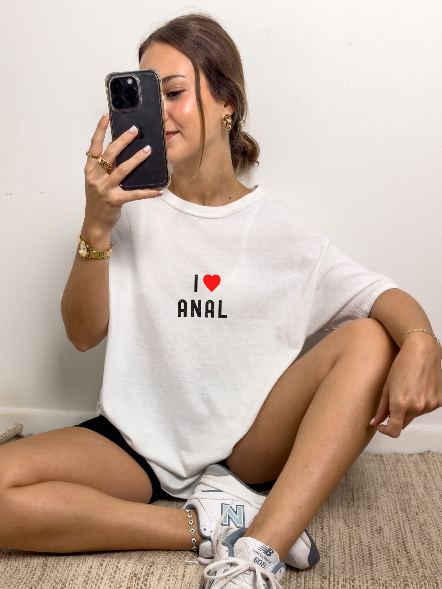 I Love Anal T-shirt, Naughty & Sexy Graphic Tee for Bold Hotwife MILF, Flirty anal slut Shirt, sassy, I heart anal tshirt, anal sex tshirt