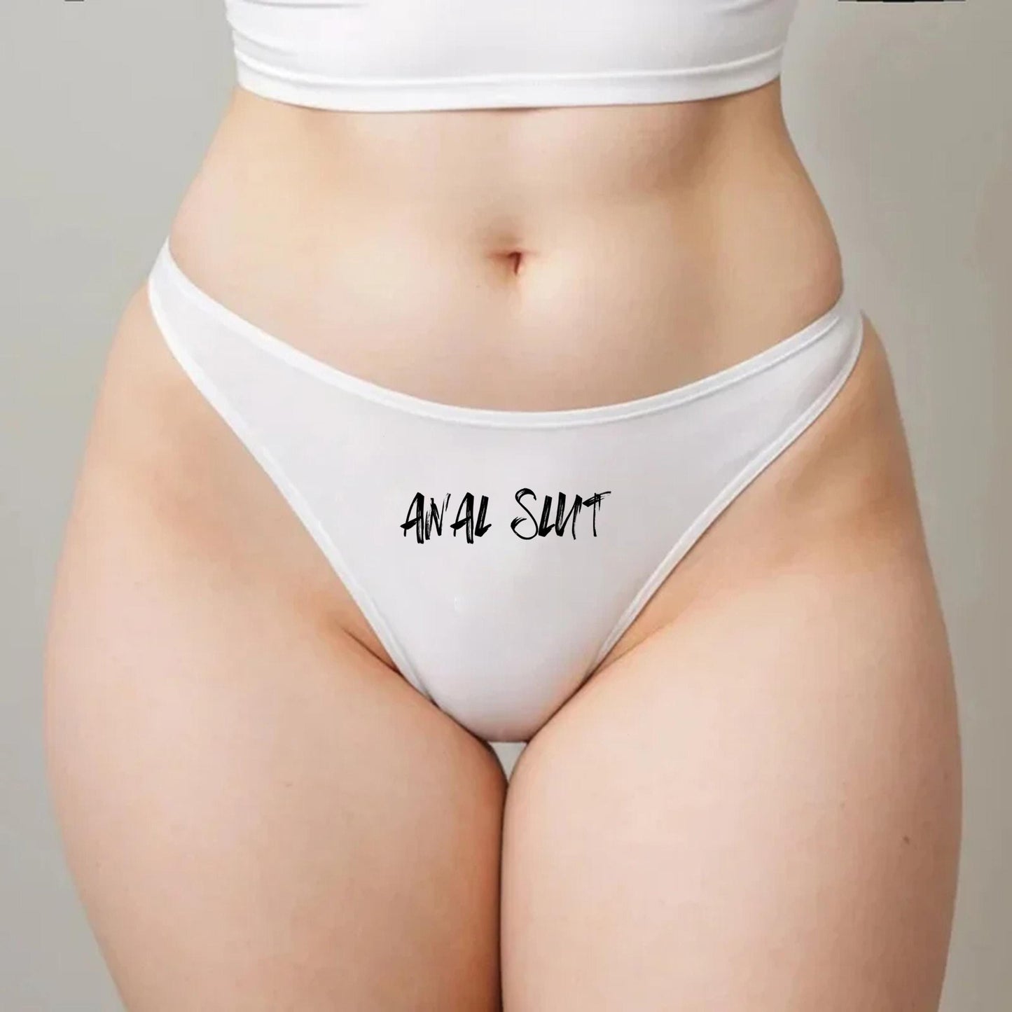 Anal Slut Thong | I love Anal sex, Hotwife lifestyle QoS Panties, Sexy Gift Idea for Wife, Queen of Spades, Surprise Him Underwear