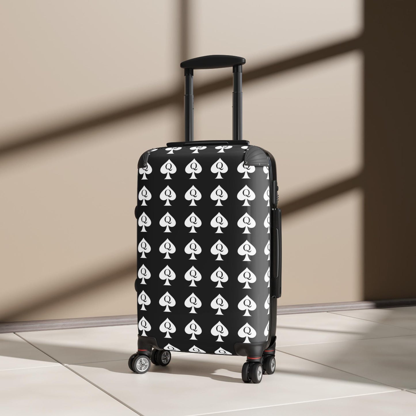 Queen of Spades Spinner Suitcase | QOS Lifestyle Luggage, Hotwife Travel, Kinky Swingercruise Luggage, BBC Pineapple Vacation Bag BDSM Gift