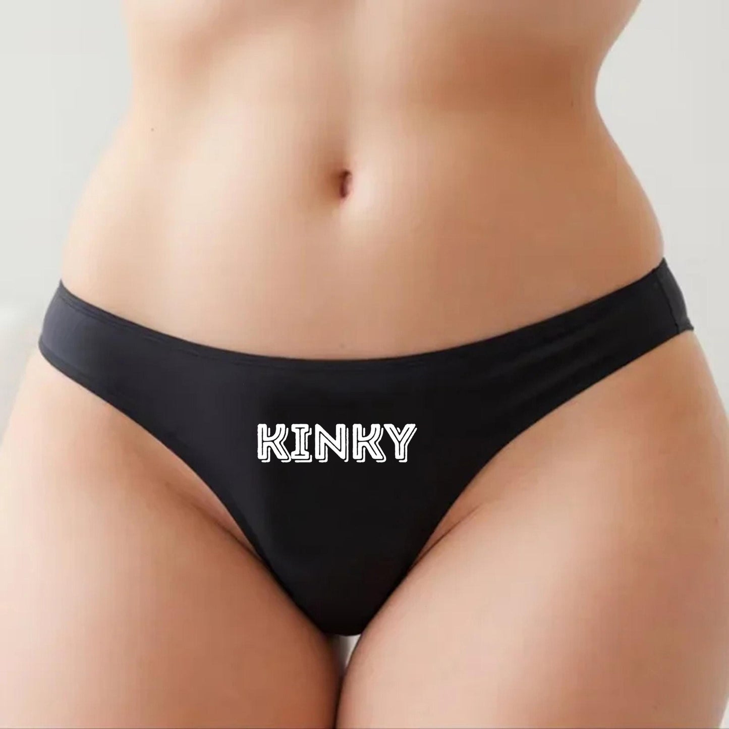 Kinky Thong | BDSM Fetish, Hotwife lifestyle QoS Panties, Sexy Gift Idea for Wife, Queen of Spades, Surprise Him Underwear