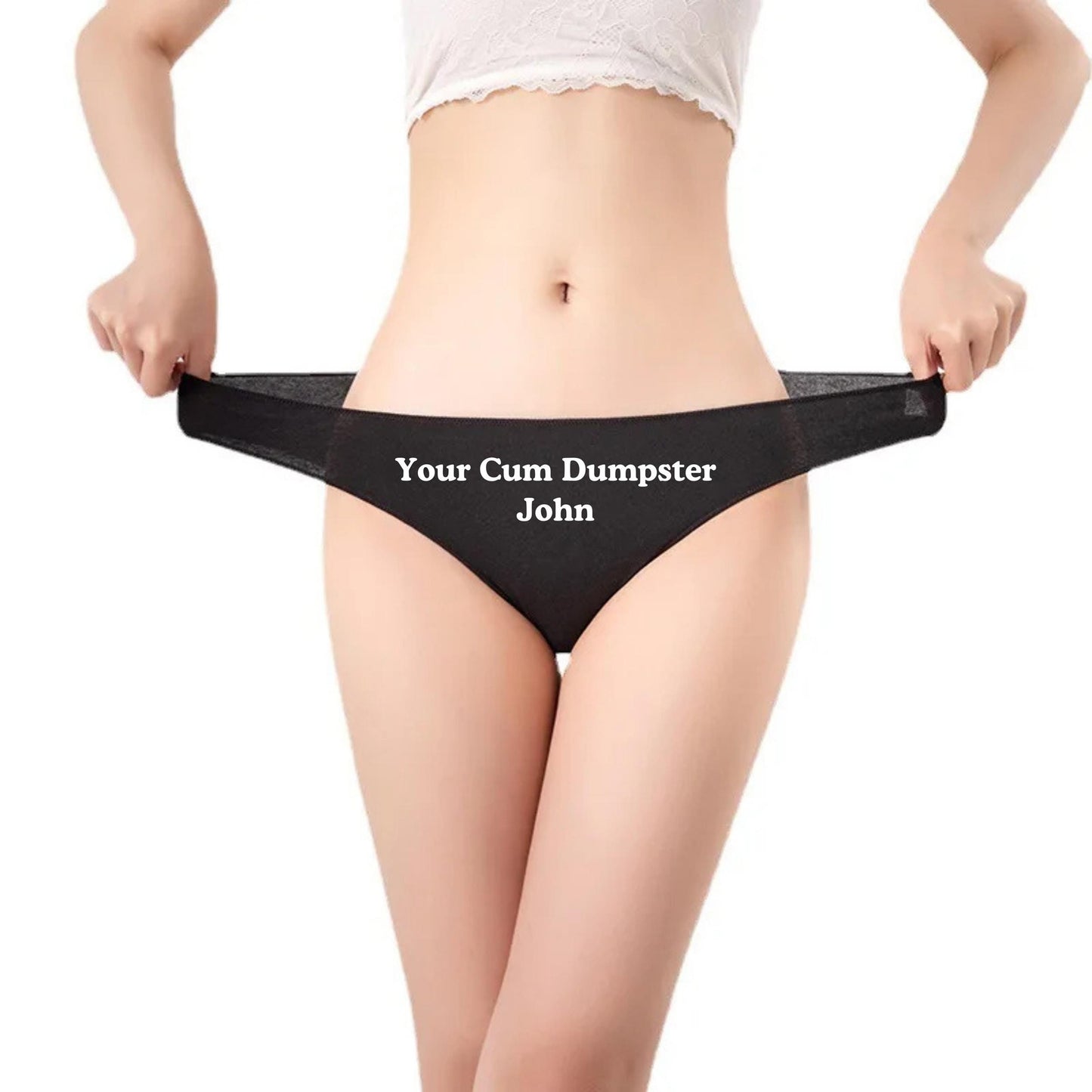 Custom Women Underwear, Personalized Funny Panty Gifts for Her, Girlfriend, Cum Love Sex, Sexy Thong Face, Valentines, Anniversary Wife