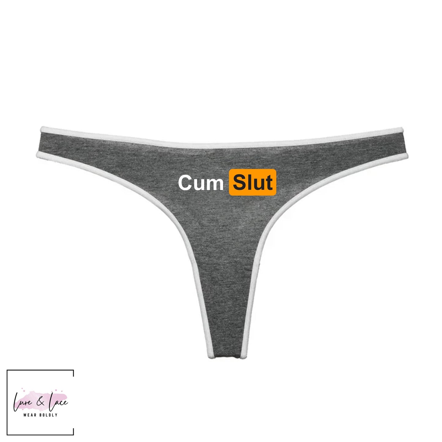 Cum Slut Underwear, Hotwife Naughty thong women Wife Gift, Queen of Spades Panties | QoS Cum swallow lover gift for her anniversary,