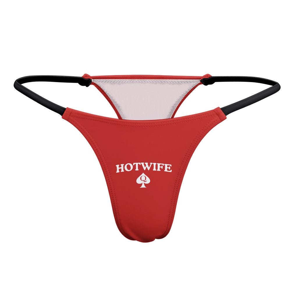 Queen Of Spades Thong QOS | Hotwife underwear Sexy, Wife Naughty Panties, BBC Bull Cuck Swinger lifestyle, Pineapple Sex, Gift for her