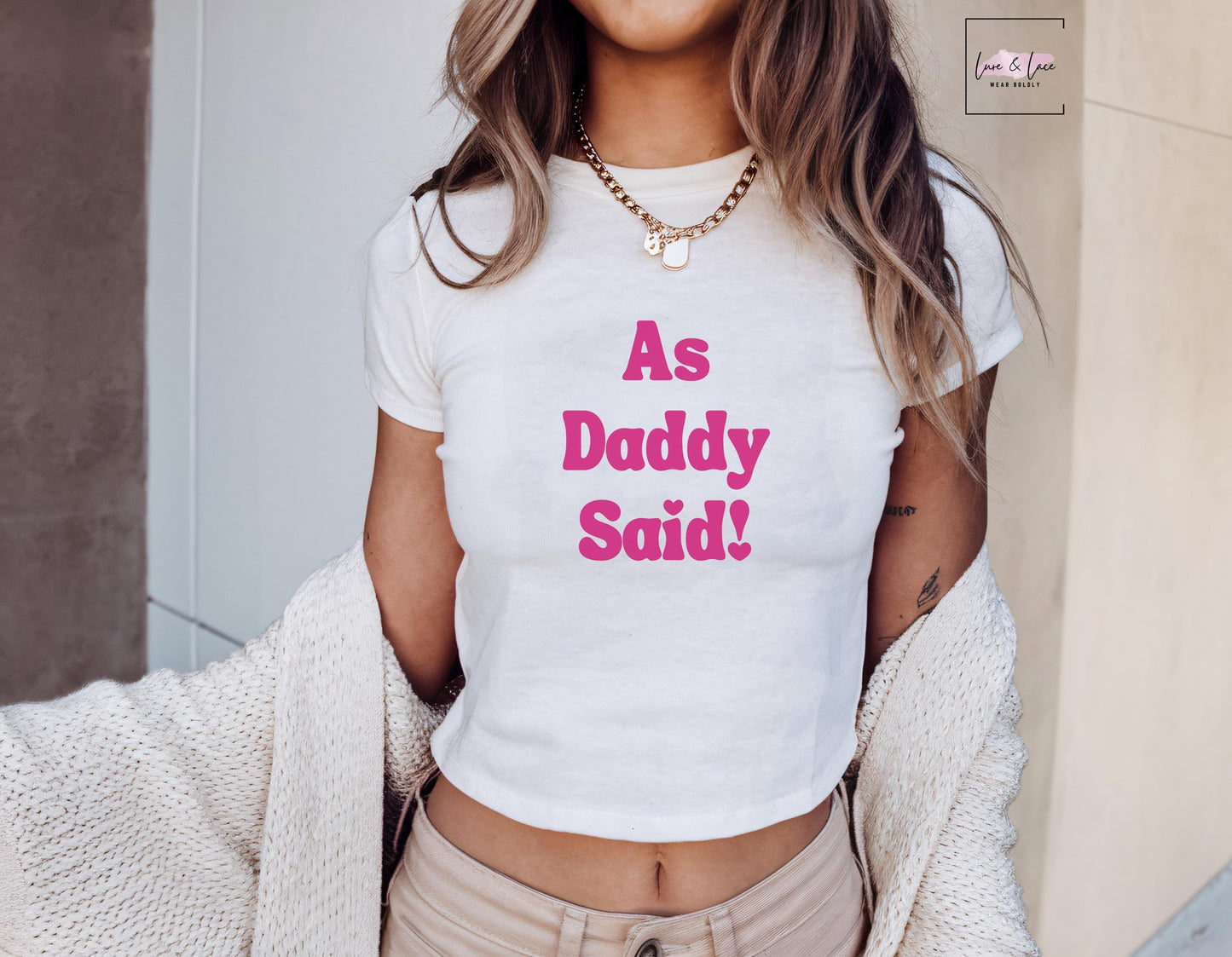As Daddy Said Tshirt Sexy Y2K Cute baby Tee, DDLG aesthetic Gift idea for her, Daddys good girl Naughty funny couple shirt date night idea