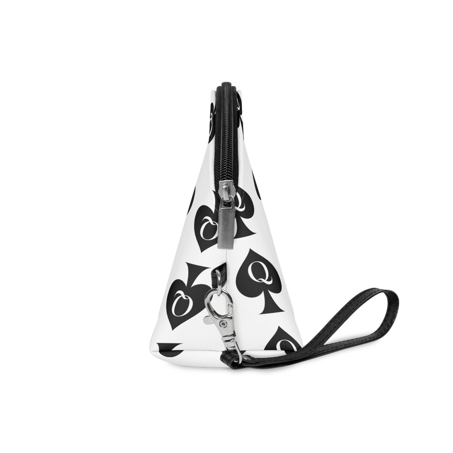 Queen of Spades Makeup Bag white | Hotwife Cosmetic Pouch, BBC Travel Case for Her, Kinky Swinger Vanity Organizer, Spade Symbol Gift Idea