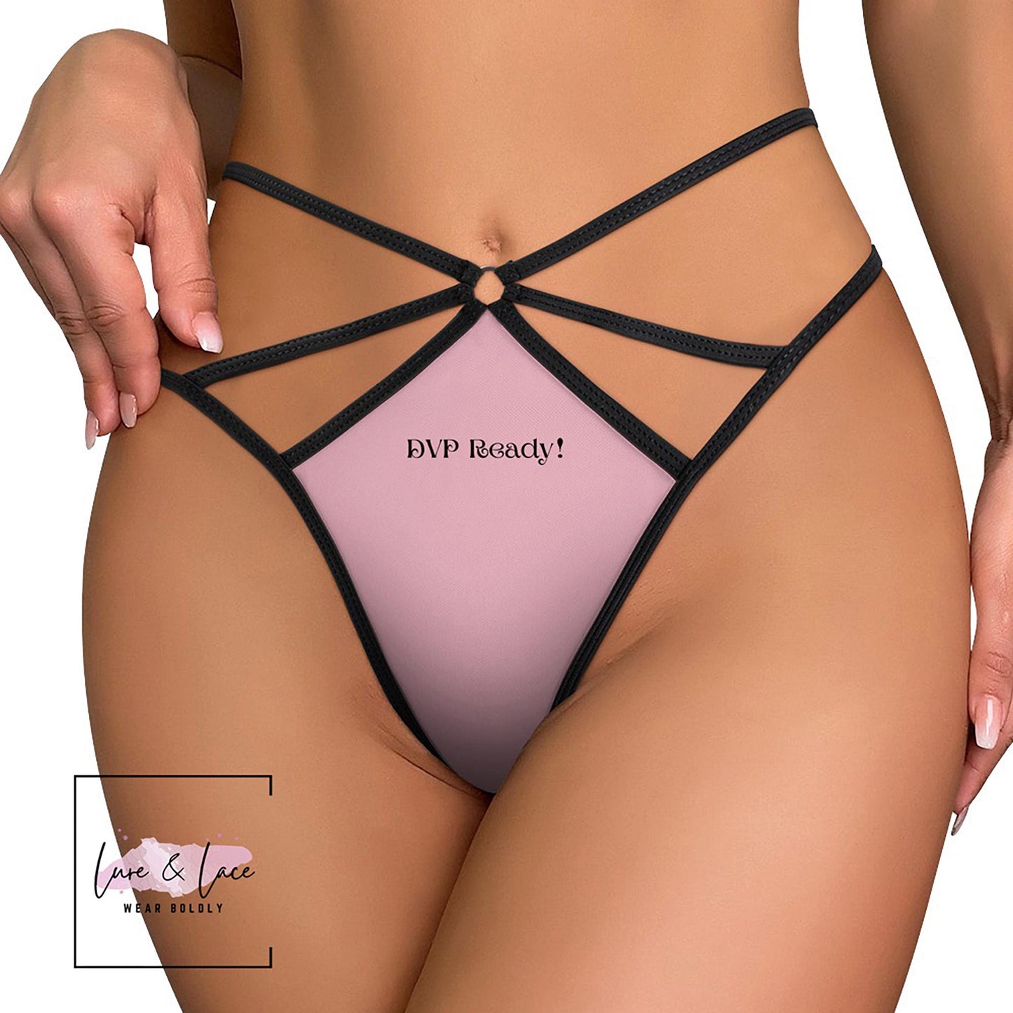 DVP Ready Sexy Strappy Thong G-String, Naughty Couple Lingerie Panties, Date Night Underwear Surprise