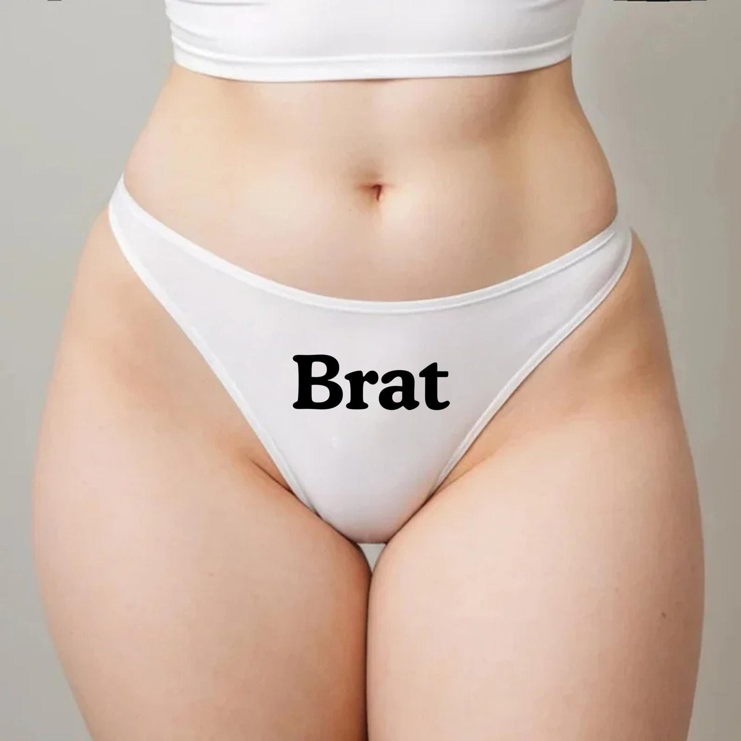 Brat Thong | Submissive Bratty Panties, Roleplaying Hotwife lifestyle QoS , Sexy Gift Idea for Wife, Queen of Spades, cuck husband Underwear